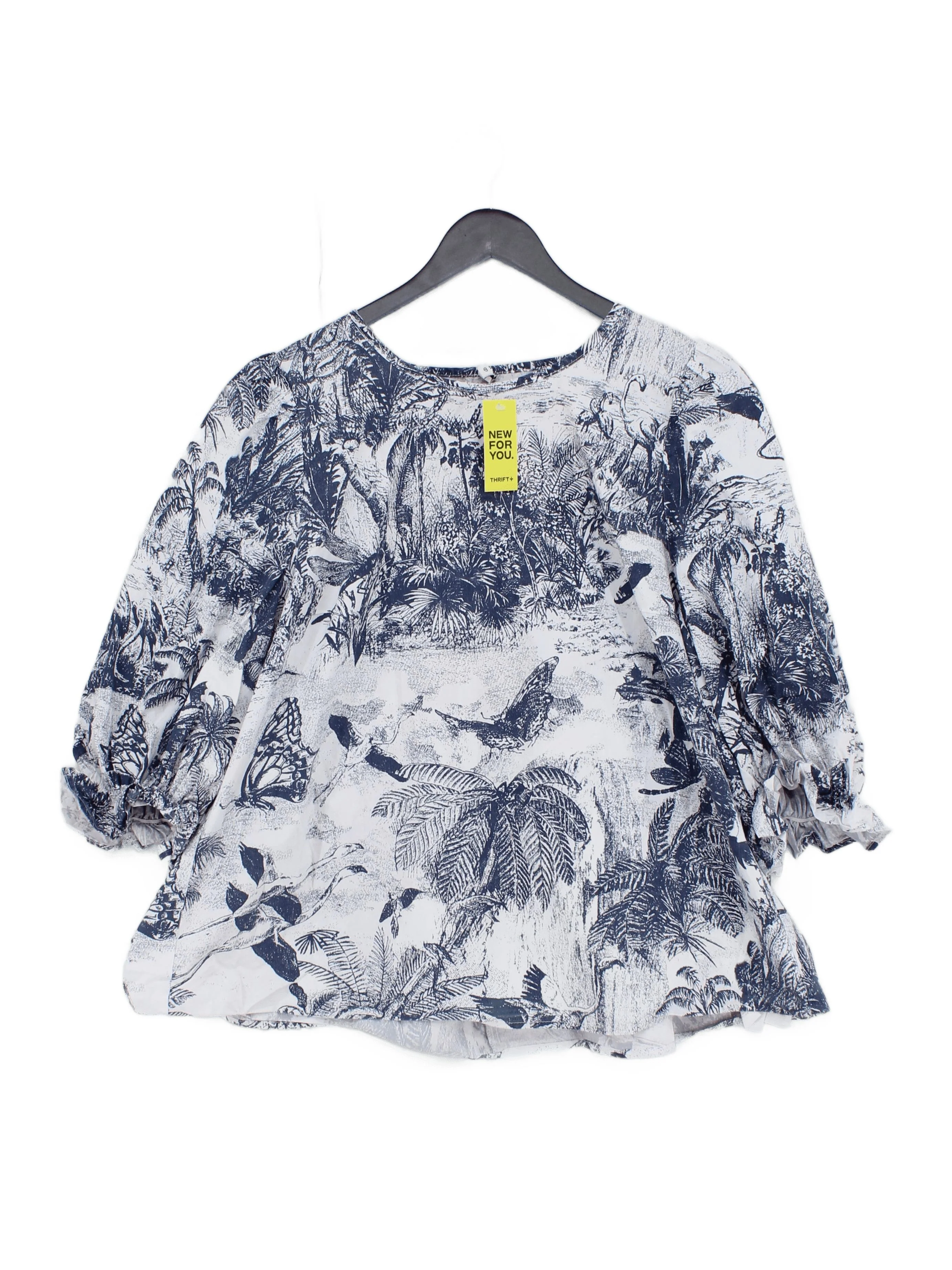 Pulz Women's Top L Multi Cotton with Polyamide, Elastane Basic