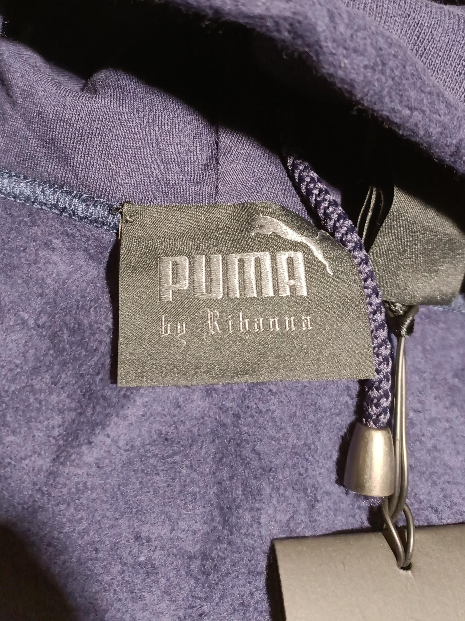 Puma By Rihanna Women's Hoodie UK 10 Blue 100% Cotton Pullover - Image 6