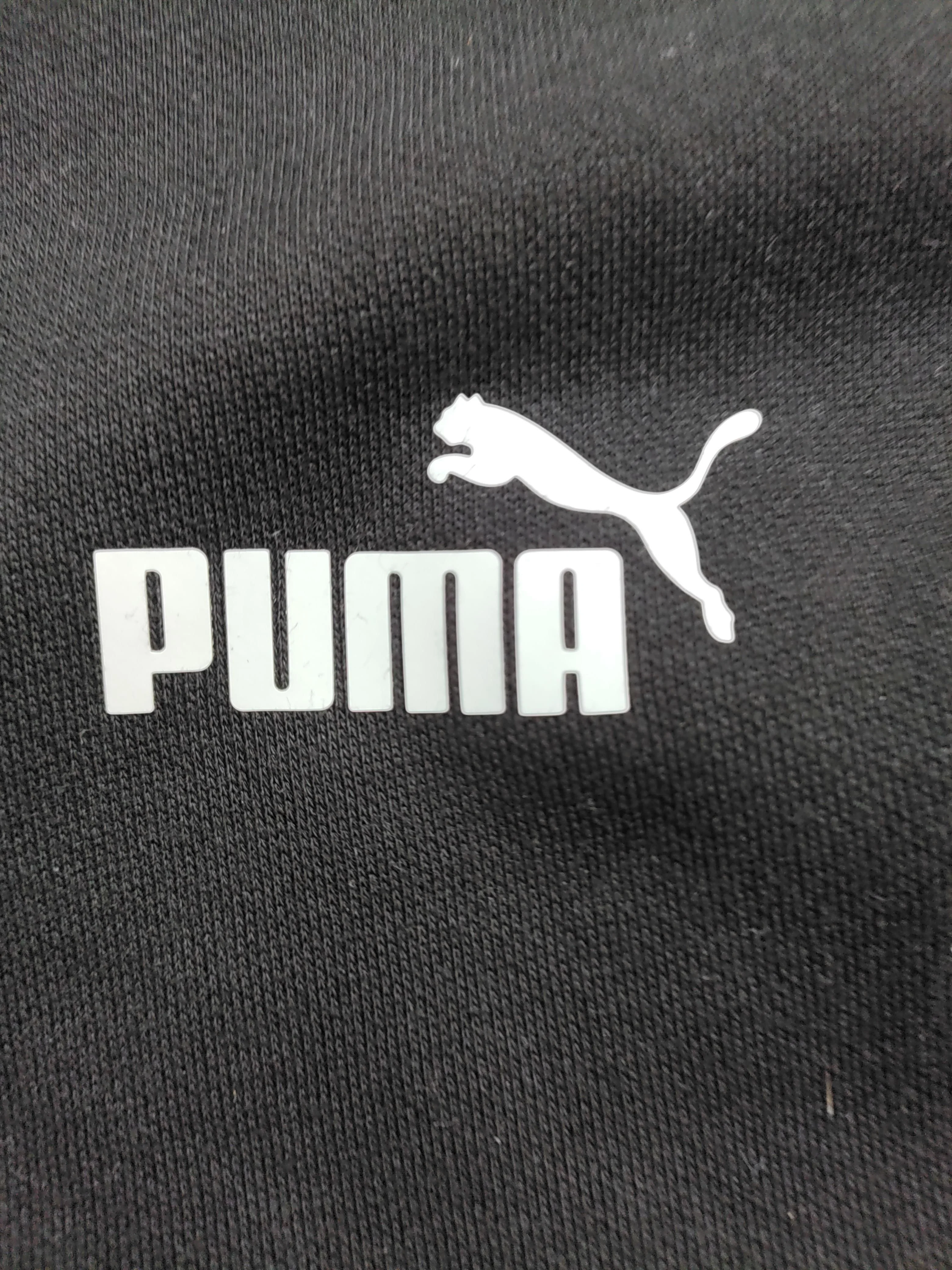 Puma Men's Hoodie L Black Cotton with Polyester, Elastane Pullover - Image 5