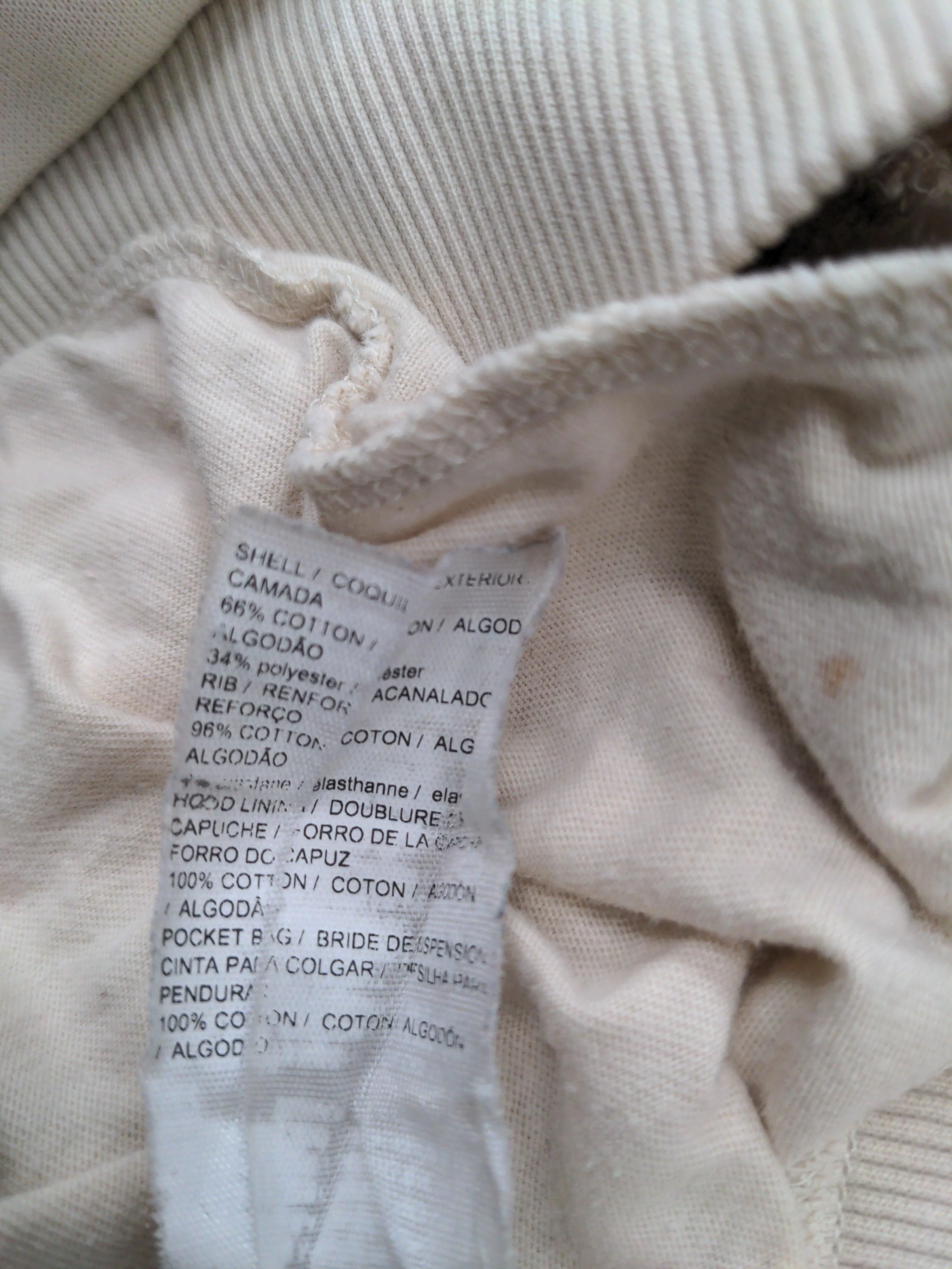 Puma Men's Hoodie S Cream Cotton with Polyester Pullover - Image 8
