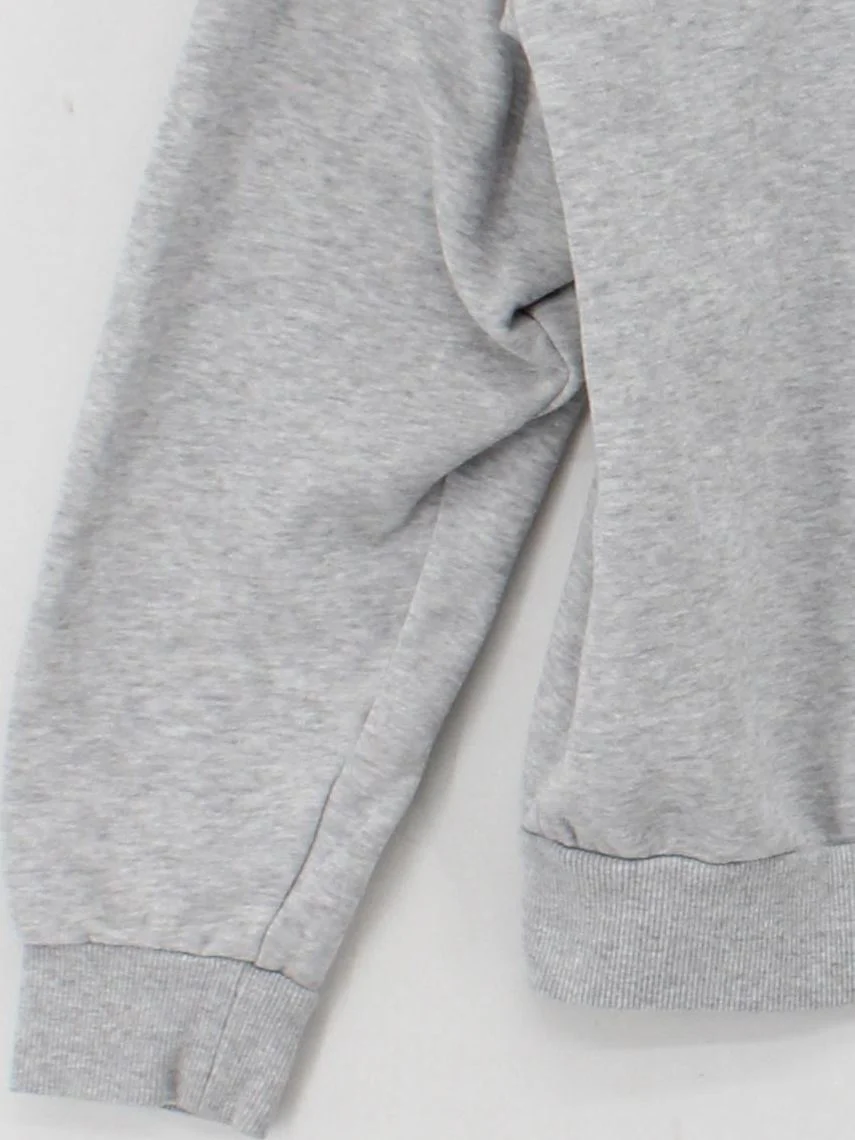 Puma Men's Hoodie S Grey Graphic Cotton with Polyester, Elastane Pullover - Image 4