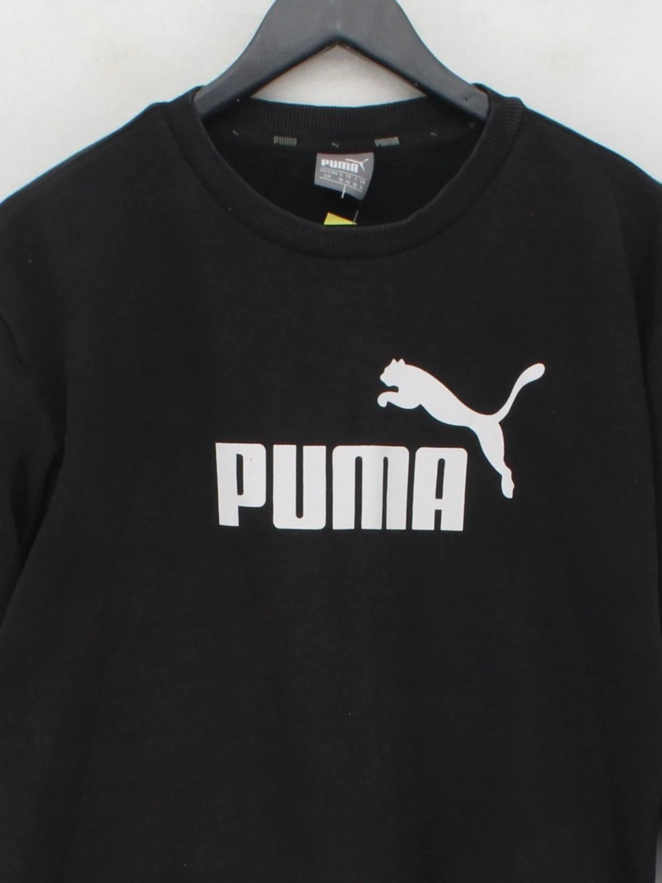 Puma Men's Jumper S Black Cotton with Polyester Crew Neck Pullover - Image 3