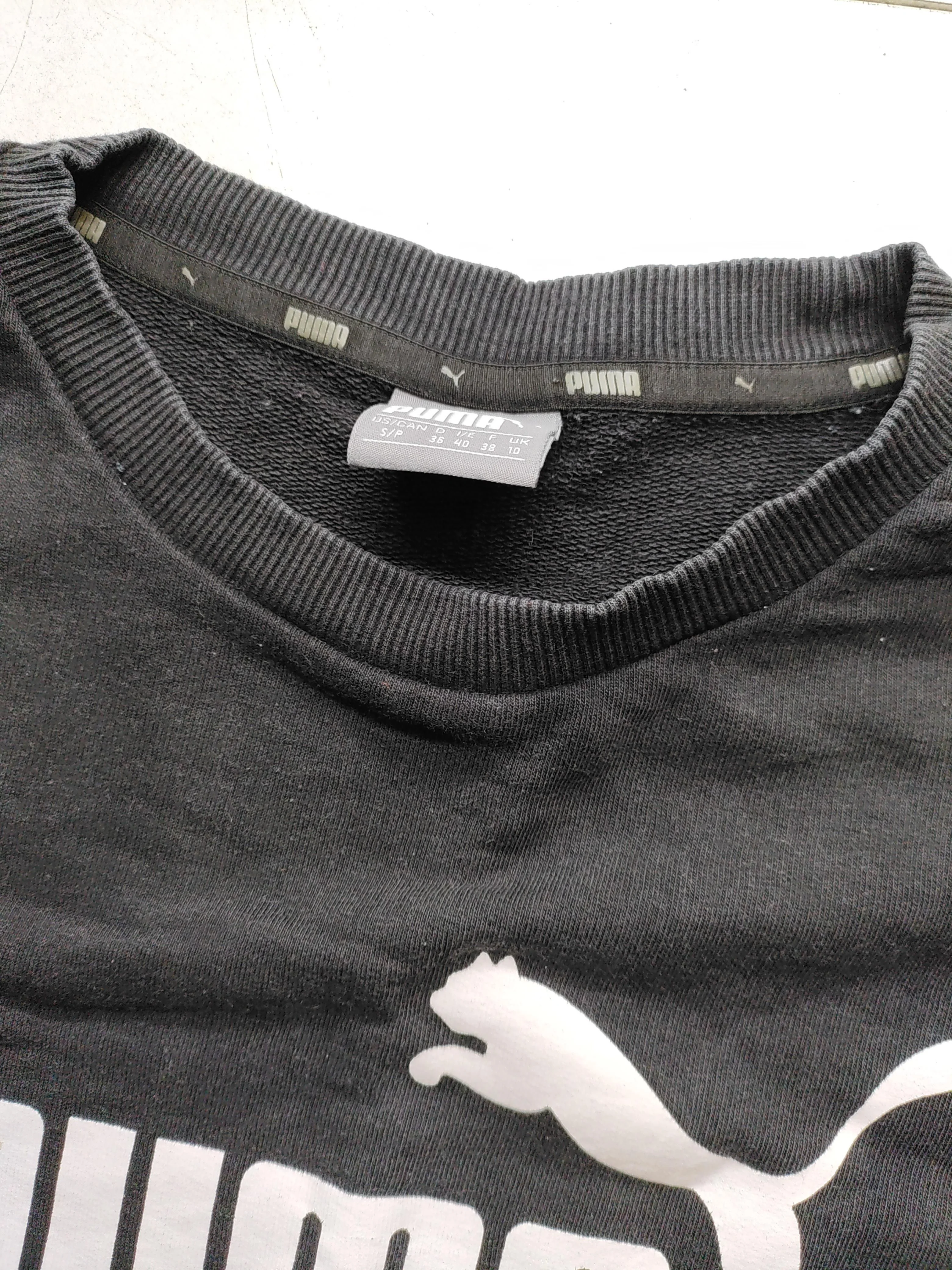 Puma Men's Jumper S Black Cotton with Polyester Crew Neck Pullover - Image 5