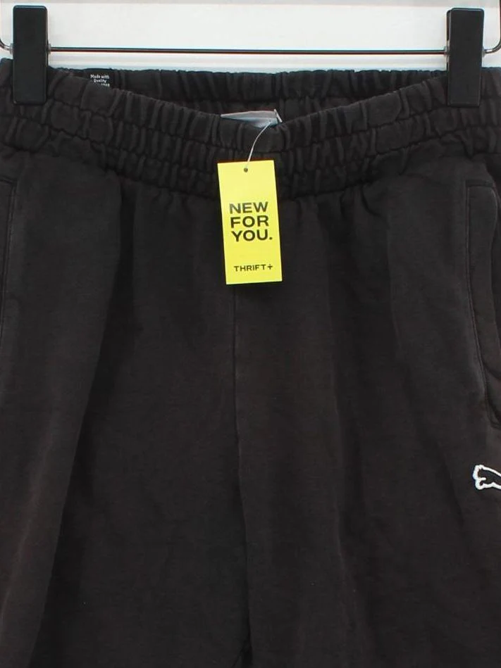 Puma Men's Shorts S Black 100% Cotton Sweat - Image 3