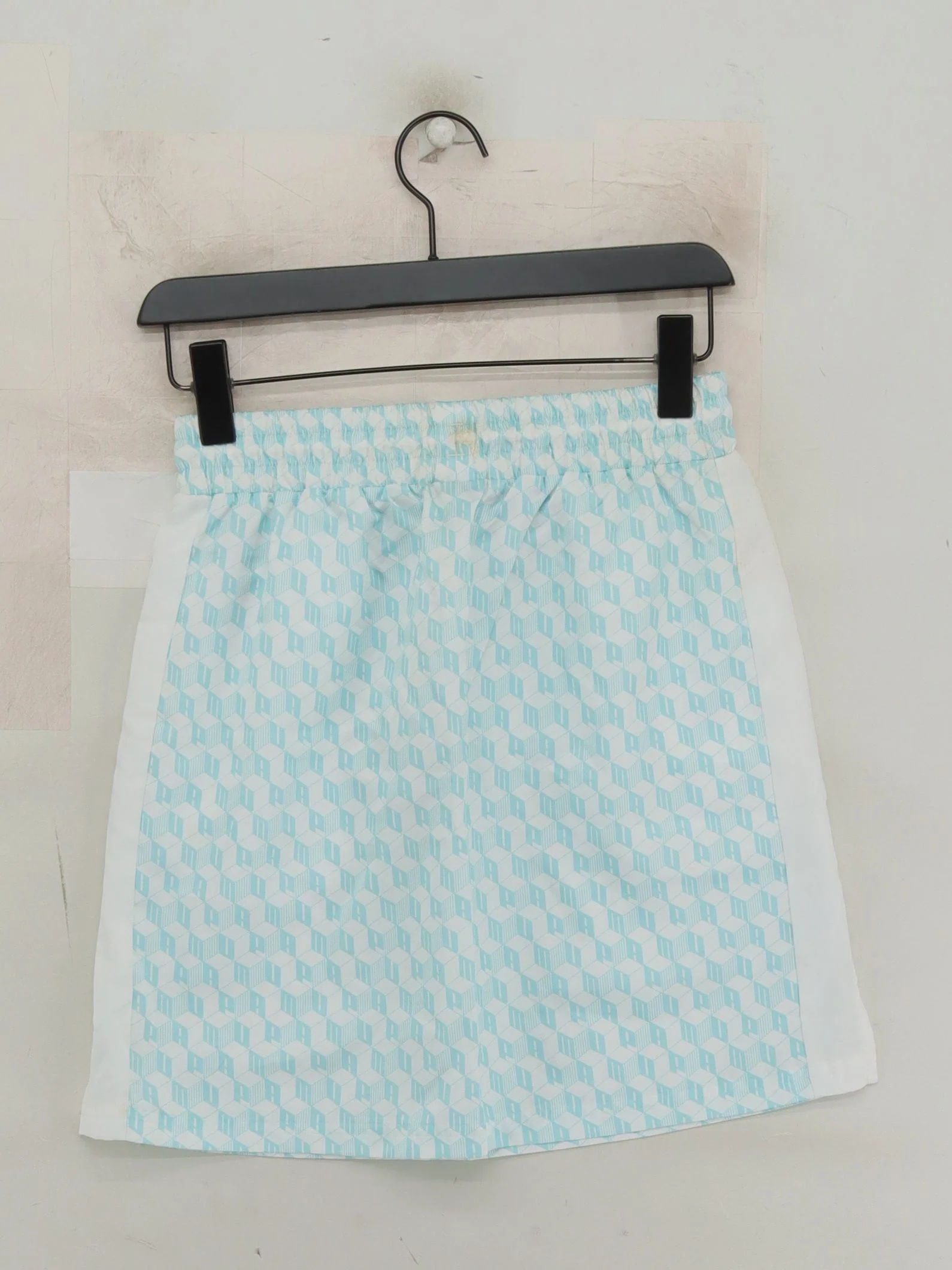 Puma Men's Shorts XS Blue Geometric 100% Polyester Sweat - Image 2