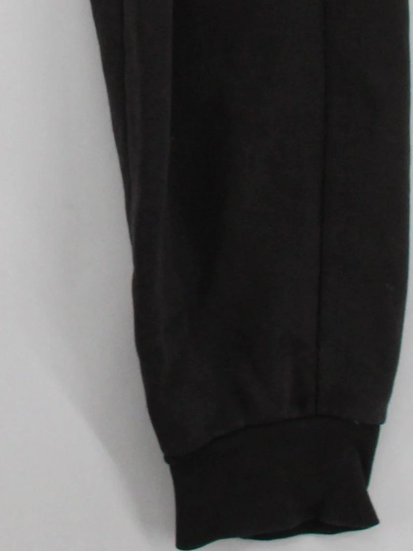 Puma Men's Sports Bottoms L Black Cotton with Polyester, Elastane Sweatpants - Image 4