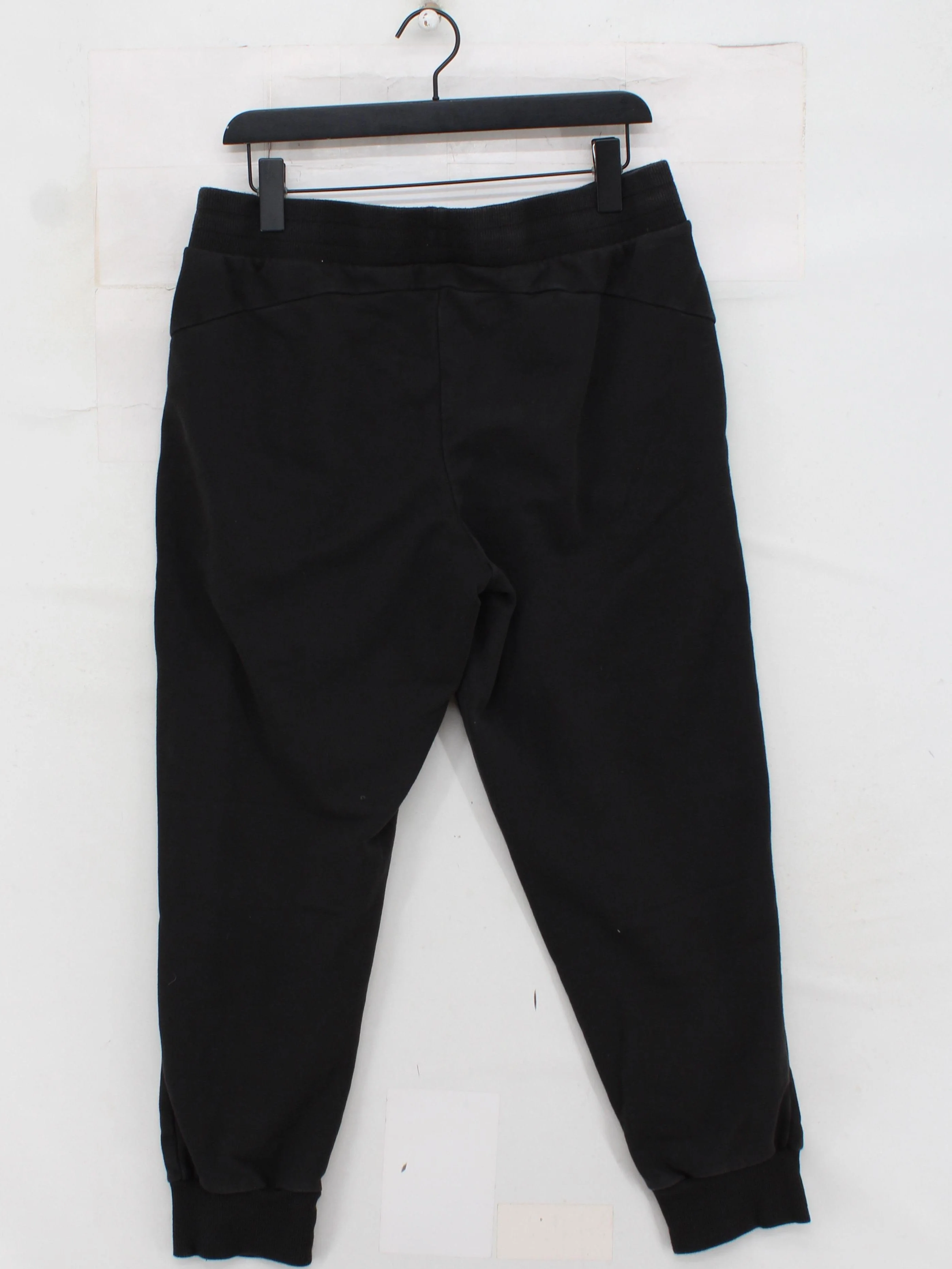 Puma Men's Sports Bottoms L Black Cotton with Polyester Sweatpants - Image 2