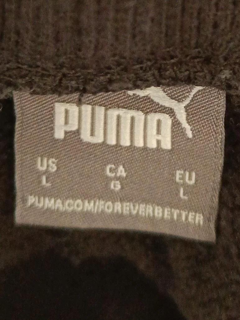 Puma Men's Sports Bottoms L Black Cotton with Polyester Sweatpants - Image 5