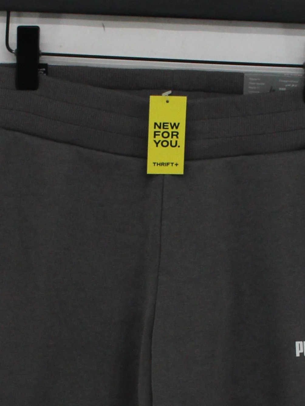 Puma Men's Sports Bottoms M Grey Cotton with Polyester, Elastane Sweatpants - Image 3