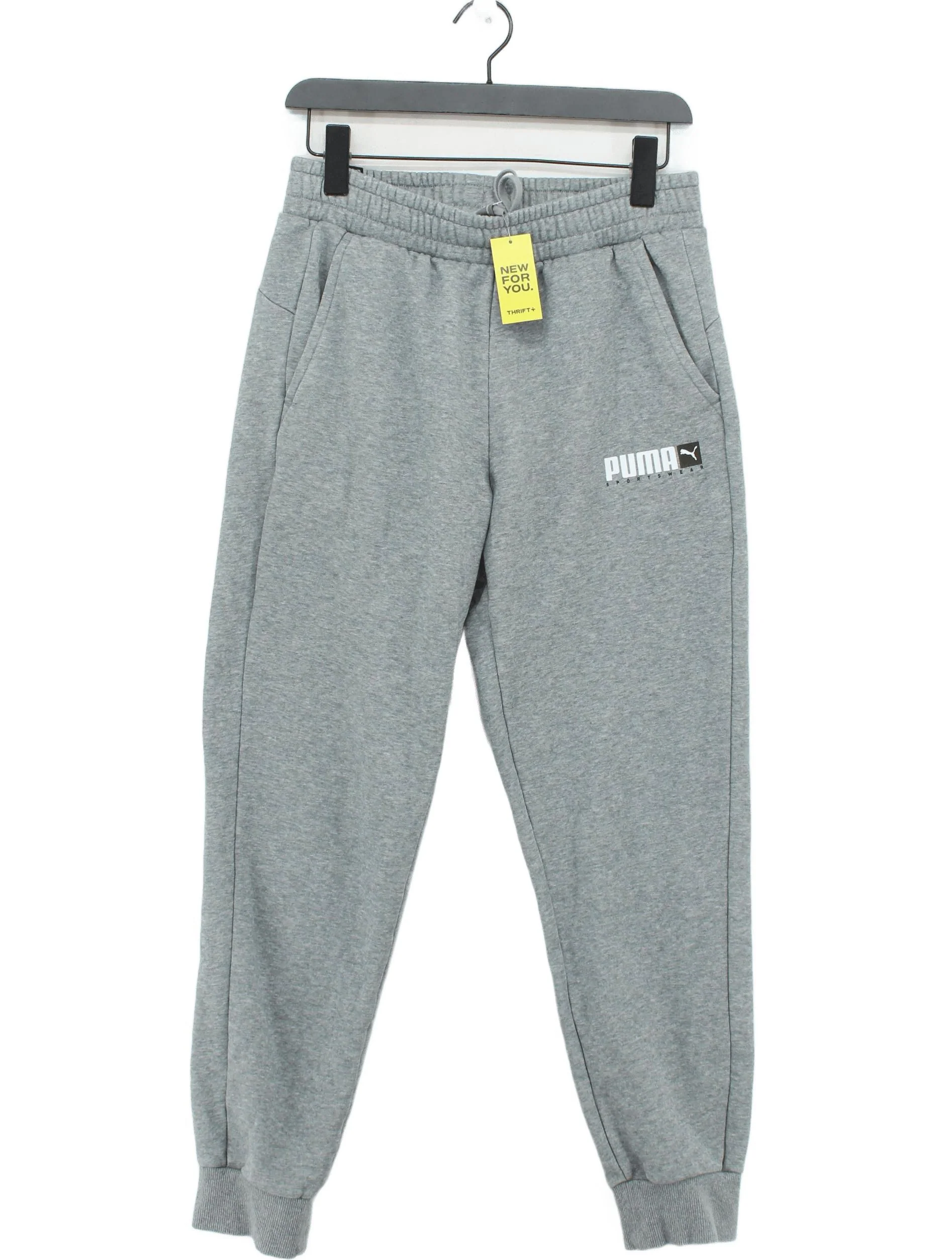 Puma Men's Sports Bottoms M Grey Cotton with Polyester Sweatpants