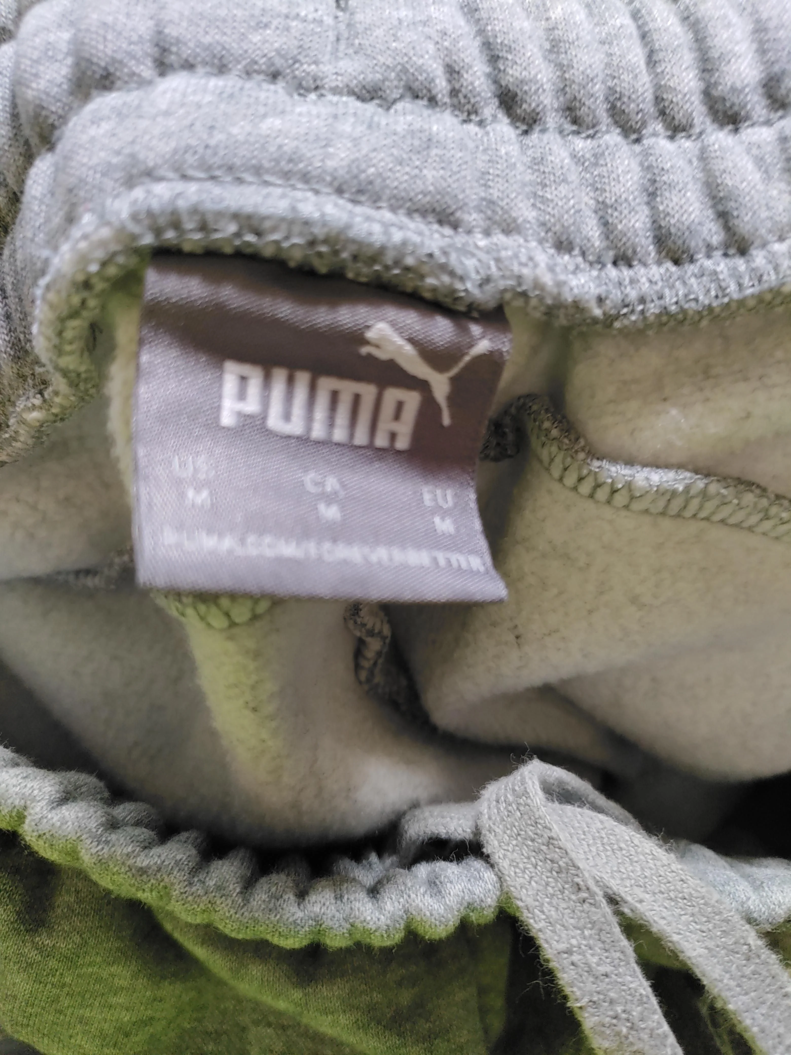 Puma Men's Sports Bottoms M Grey Cotton with Polyester Sweatpants - Image 5