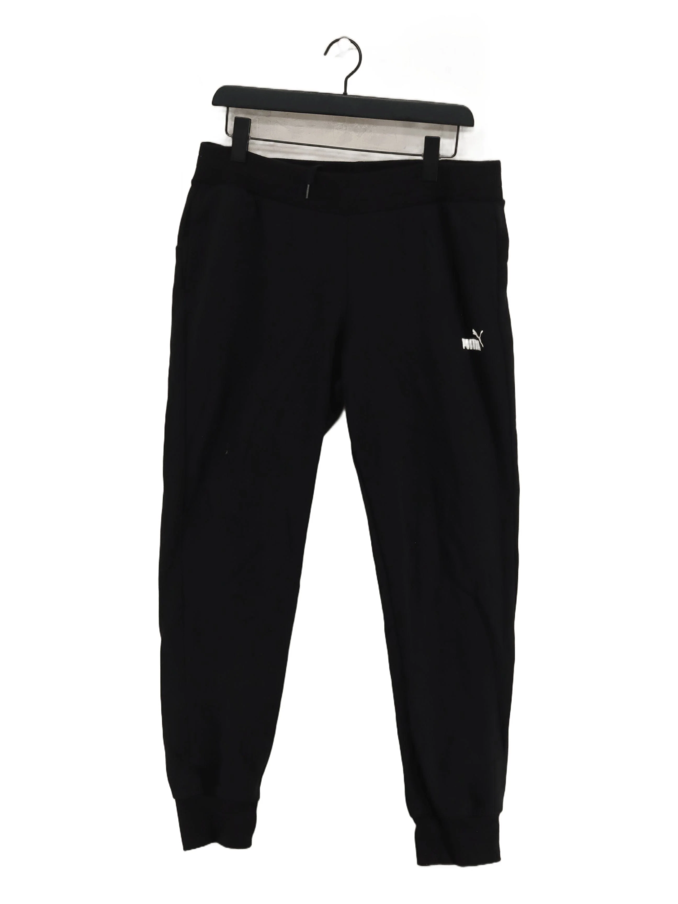 Puma Men's Sports Bottoms XL Black Cotton with Polyester Sweatpants