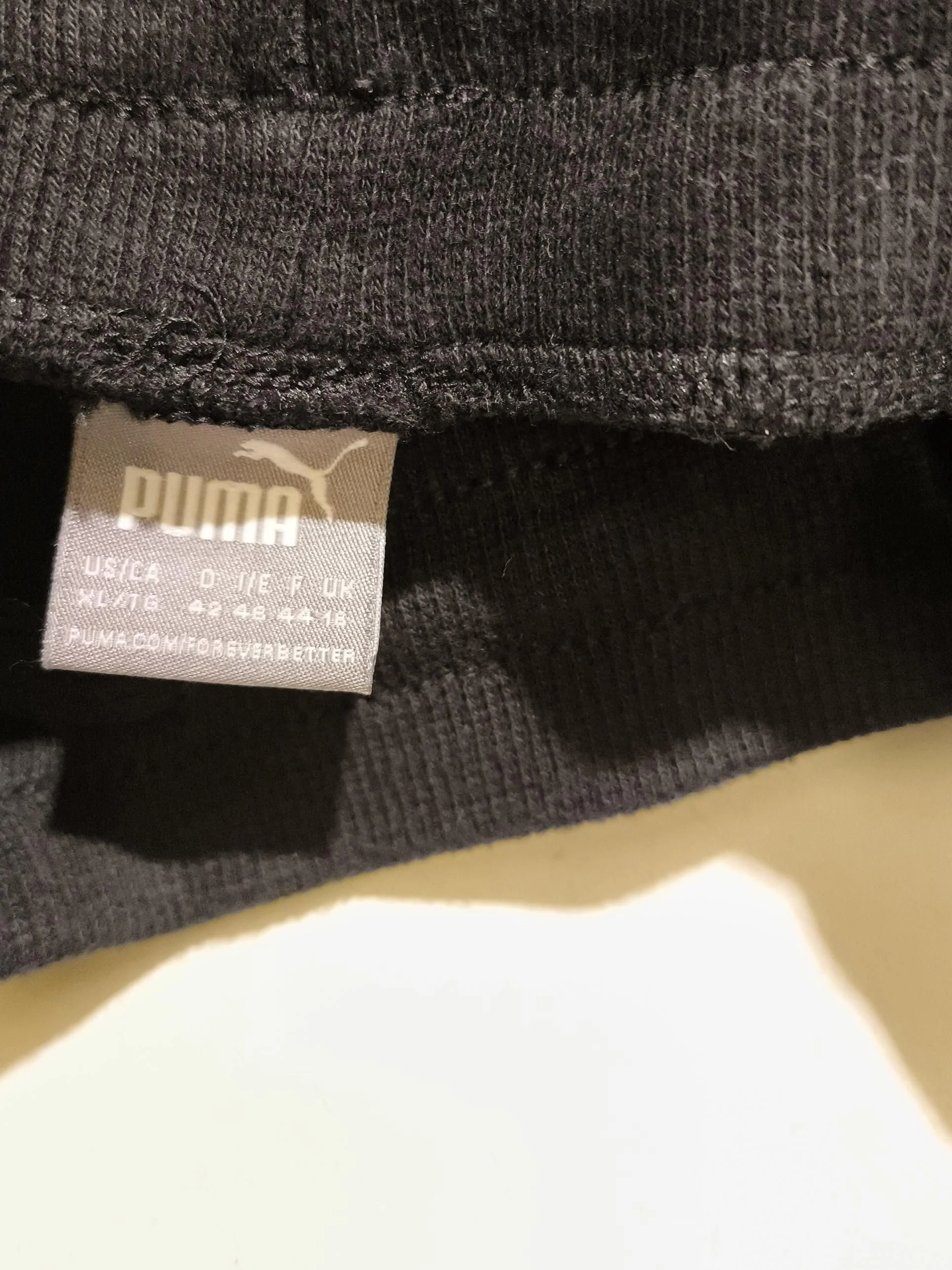 Puma Men's Sports Bottoms XL Black Cotton with Polyester Sweatpants - Image 6