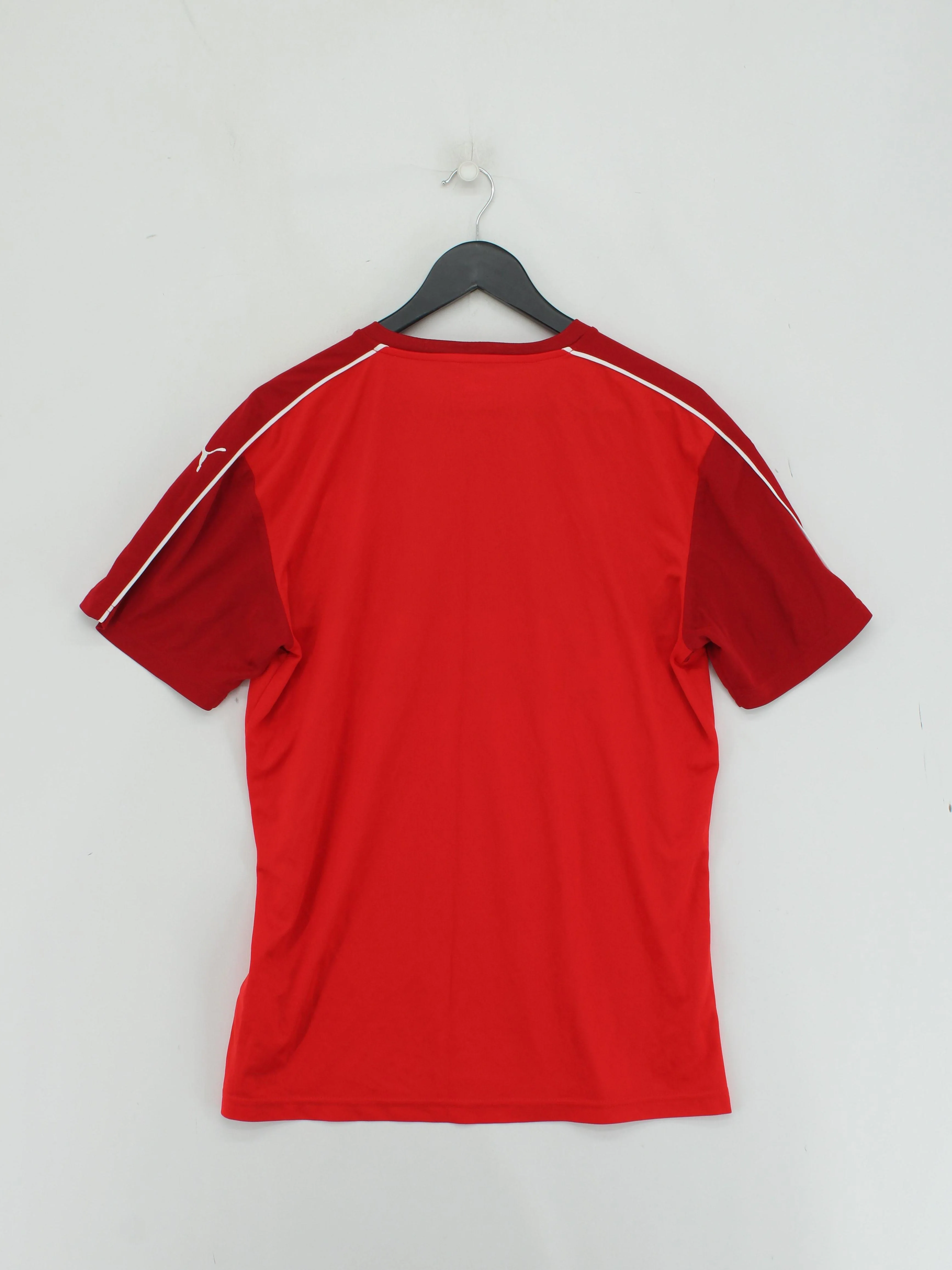 Puma Men's T-Shirt L Red Graphic 100% Polyester Basic - Image 2