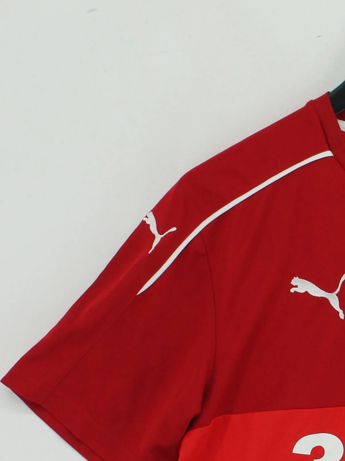 Puma Men's T-Shirt L Red Graphic 100% Polyester Basic - Image 4