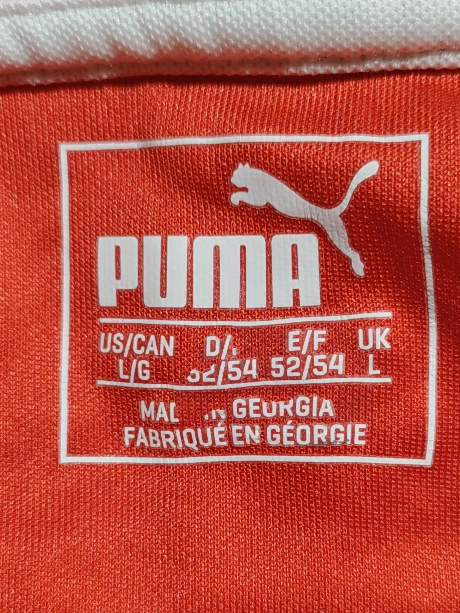 Puma Men's T-Shirt L Red Graphic 100% Polyester Basic - Image 5