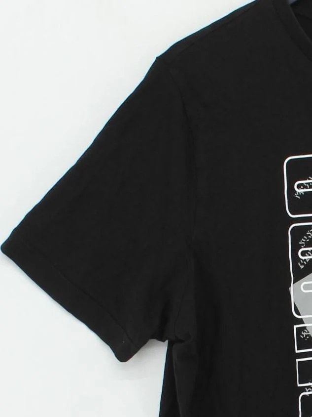Puma Men's T-Shirt M Black Graphic 100% Cotton Basic - Image 4