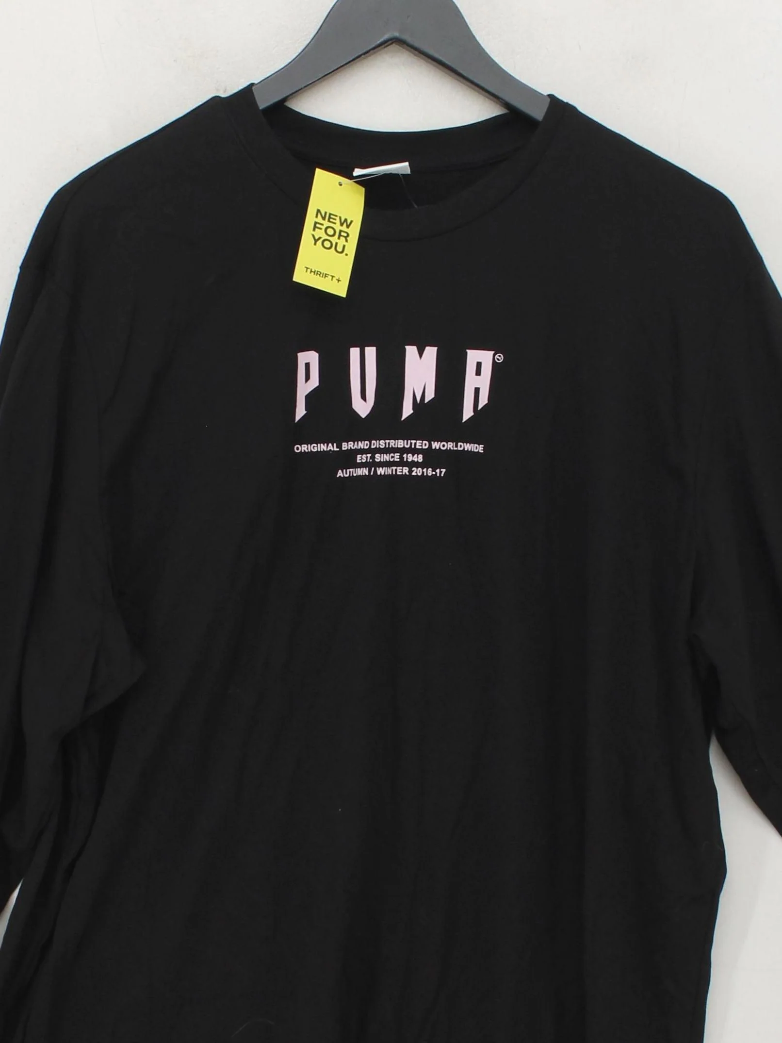 Puma Men's T-Shirt M Black Graphic 100% Cotton Basic - Image 3