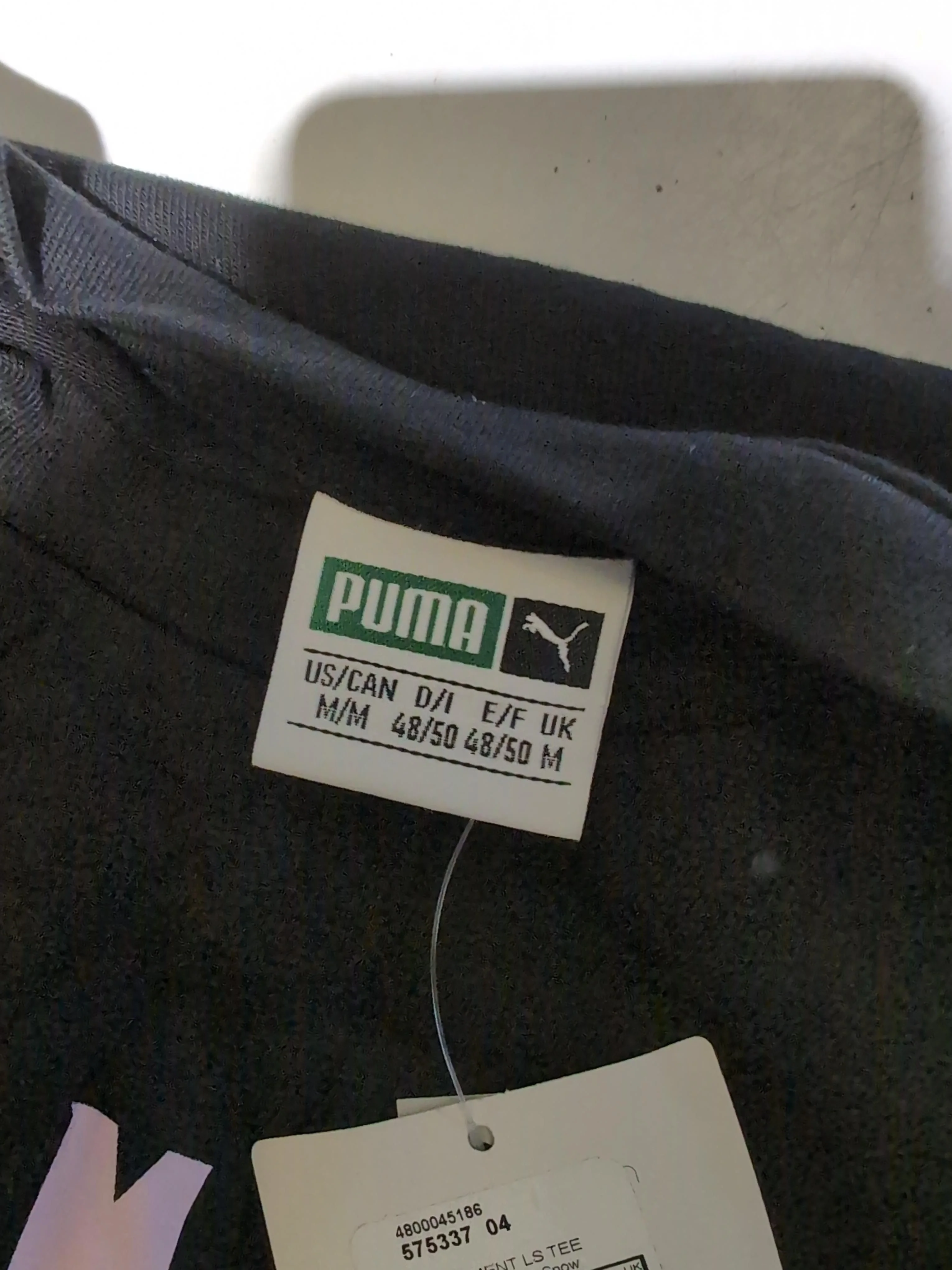 Puma Men's T-Shirt M Black Graphic 100% Cotton Basic - Image 5