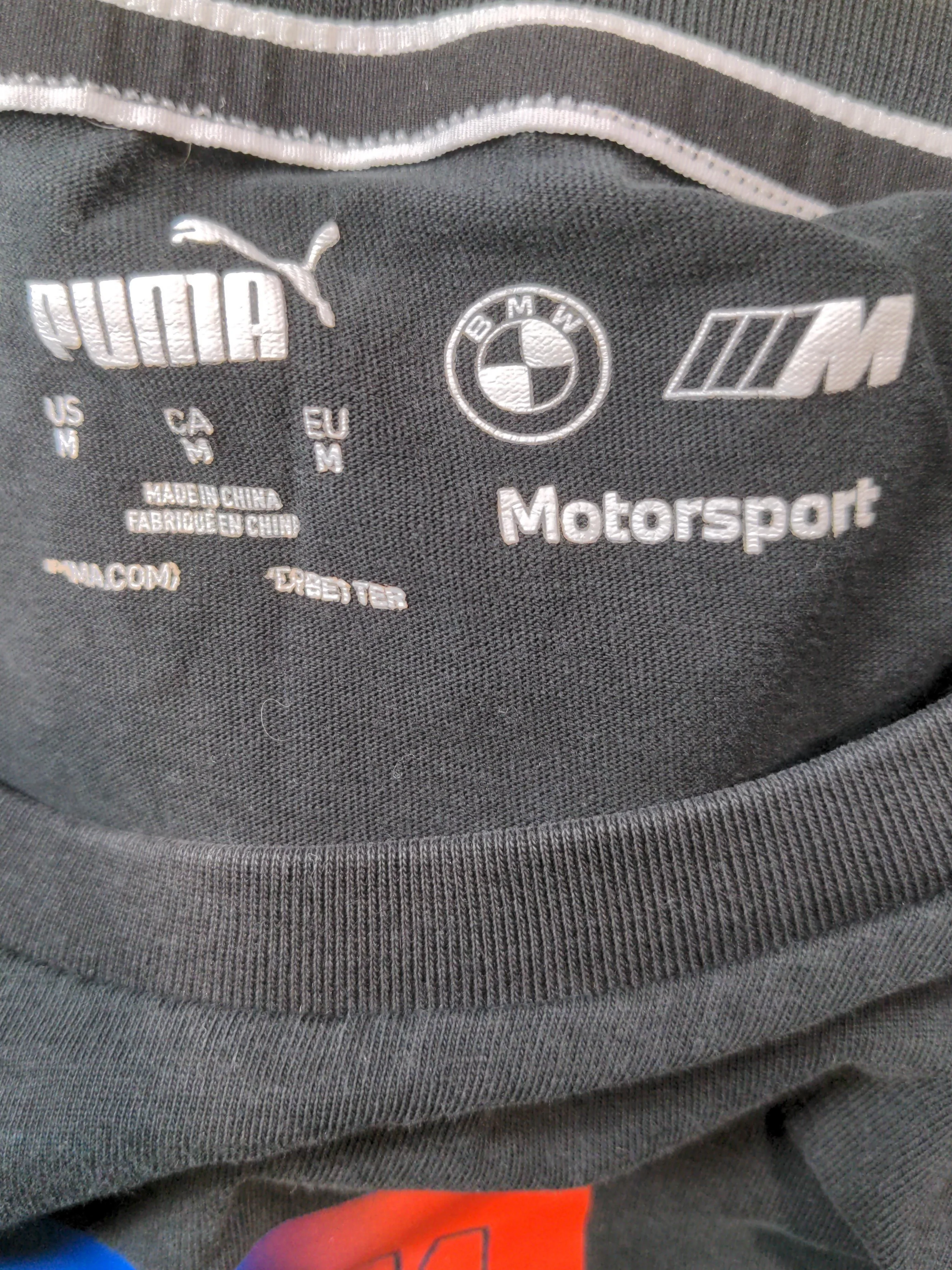 Puma Men's T-Shirt M Black Graphic 100% Cotton Basic - Image 5