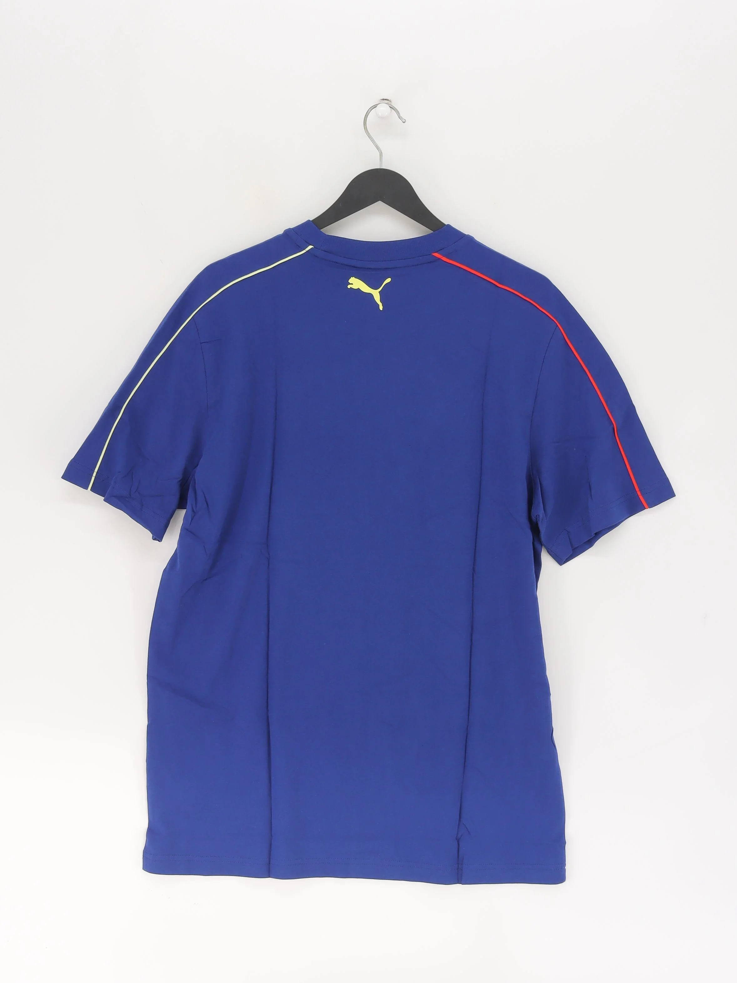 Puma Men's T-Shirt M Blue Cotton with Polyester Crew Neck Basic New with tags - Image 2
