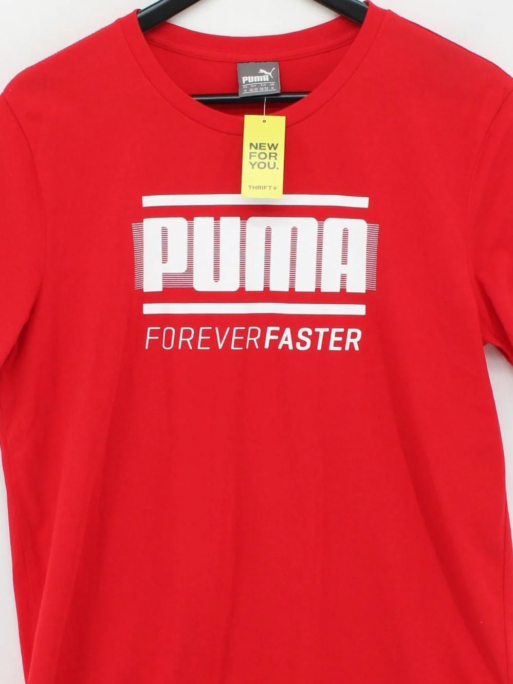 Puma Men's T-Shirt M Red Graphic 100% Cotton Basic - Image 3