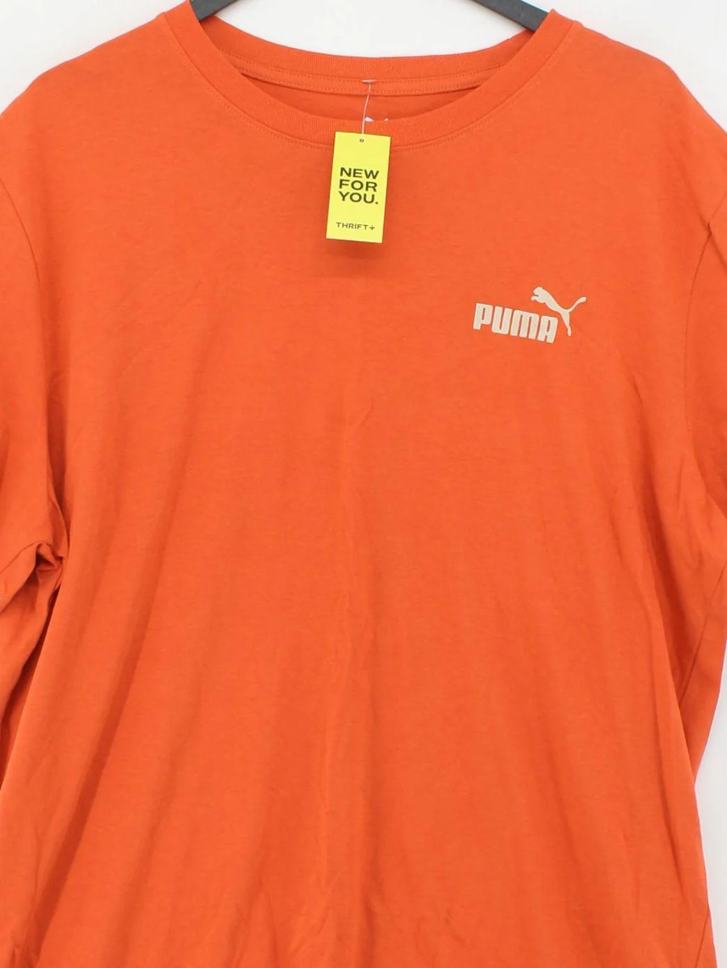 Puma Men's T-Shirt XL Orange Graphic 100% Cotton Basic - Image 3