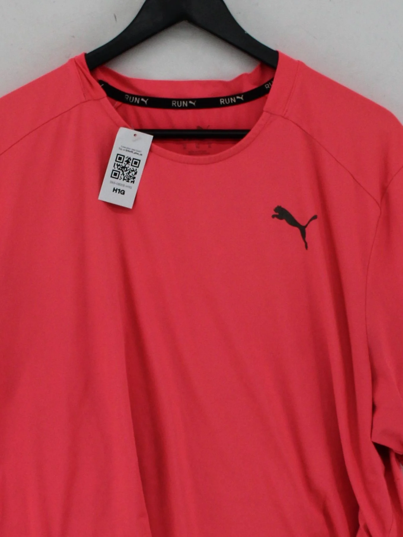 Puma Men's T-Shirt XL Pink Polyester with Elastane Round Neck Basic - Image 3