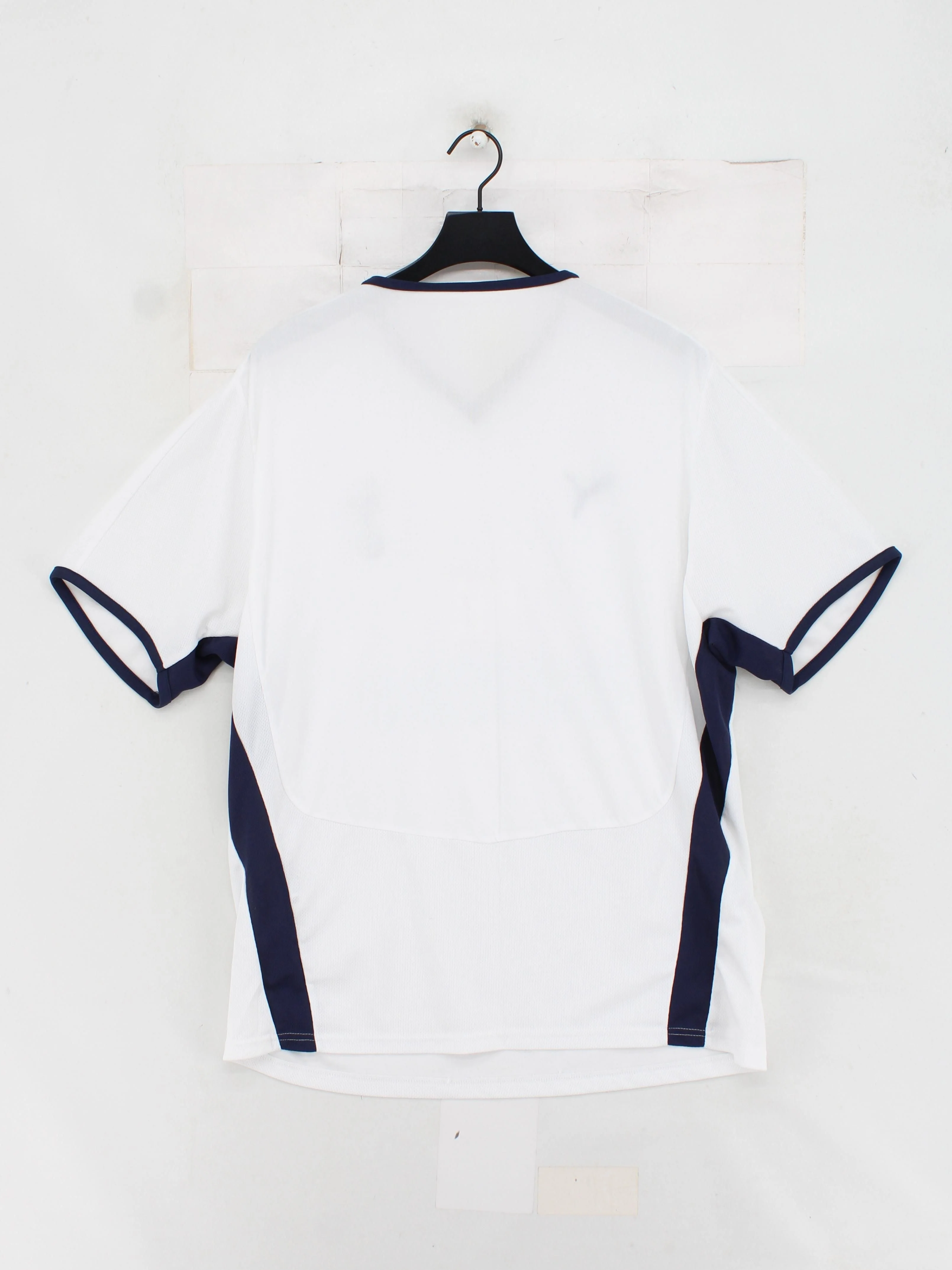 Puma Men's T-Shirt XL White Graphic 100% Polyester V-Neck Basic - Image 2