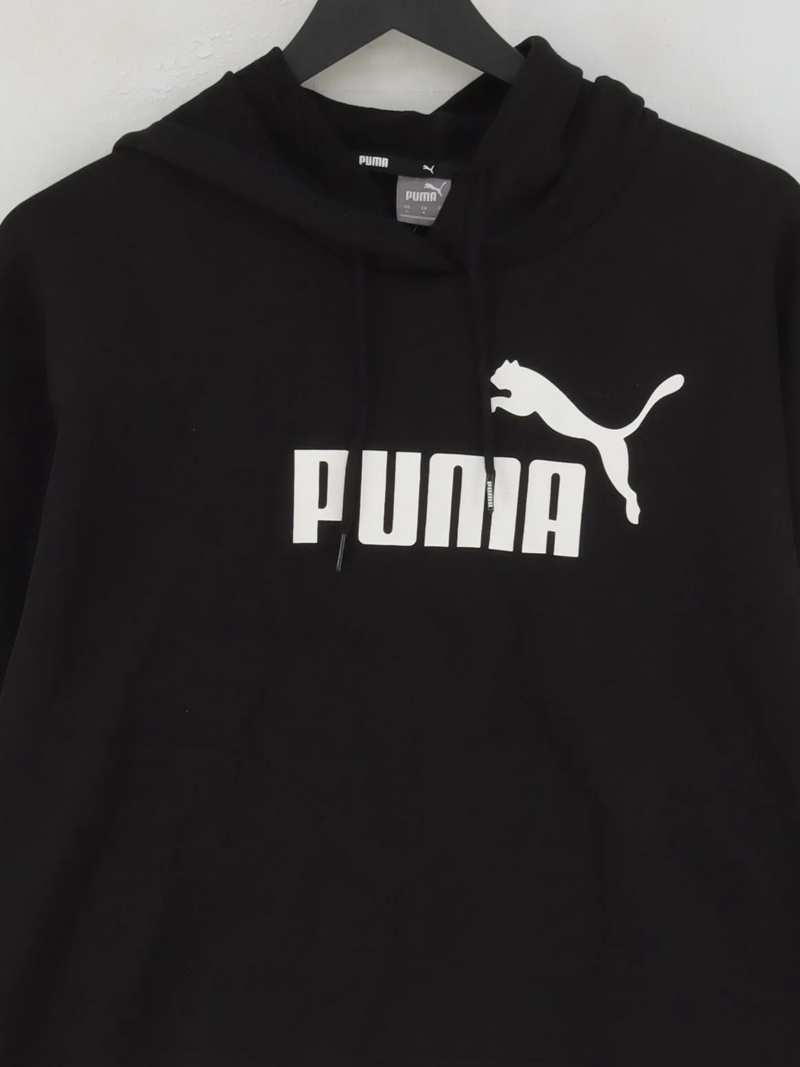 Puma Women's Hoodie L Black Cotton New with tags - Image 3