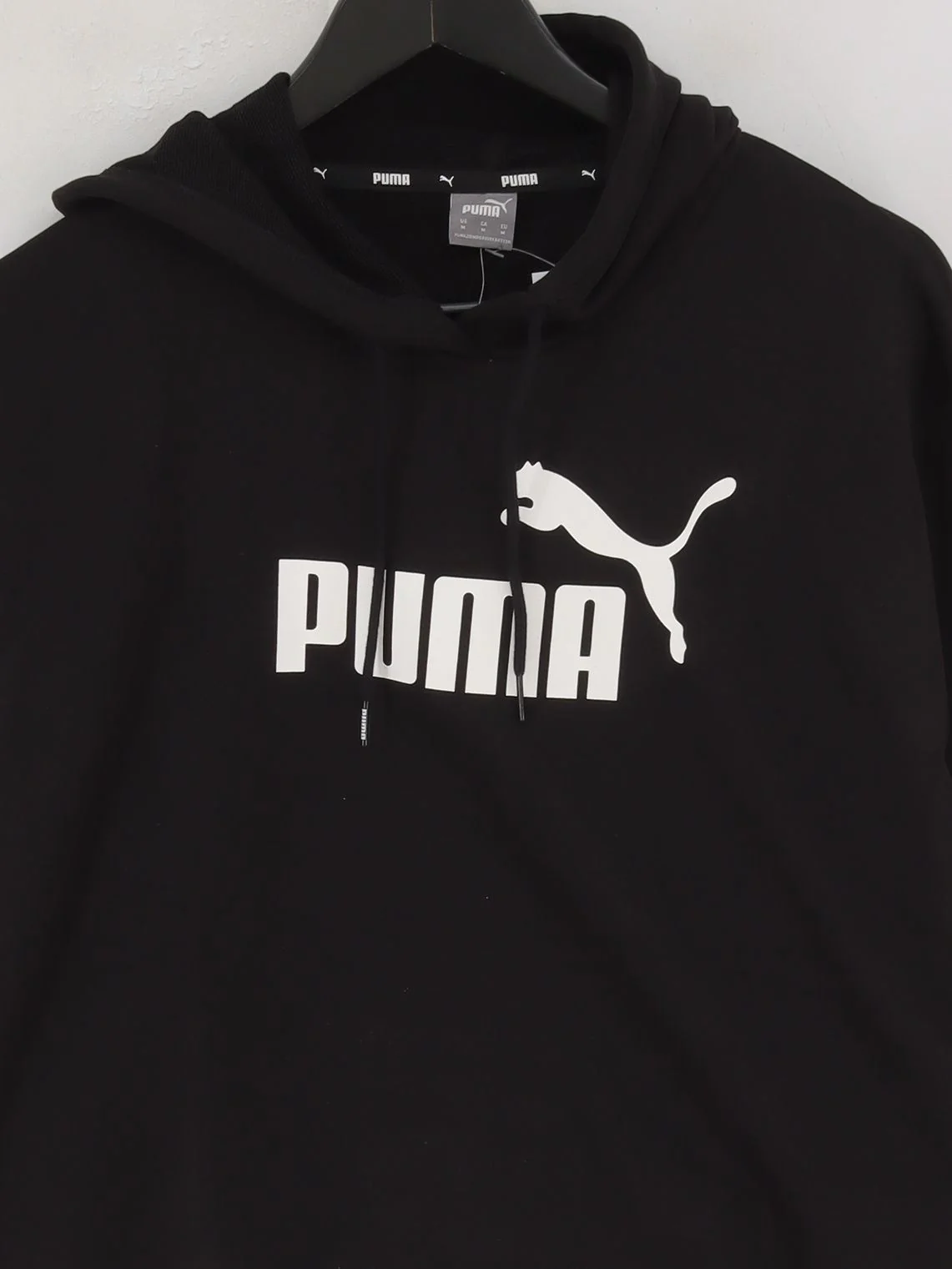 Puma Women's Hoodie M Black Cotton New with tags - Image 3