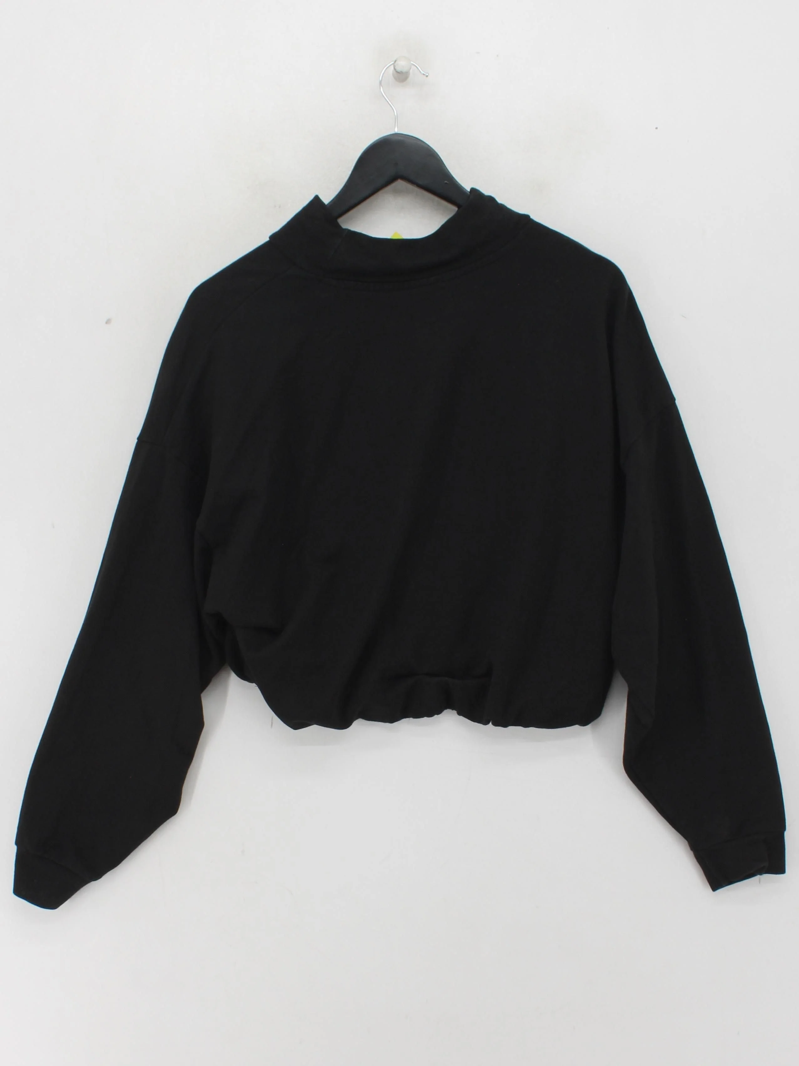 Puma Women's Hoodie M Black Cotton with Polyester, Elastane Pullover - Image 2