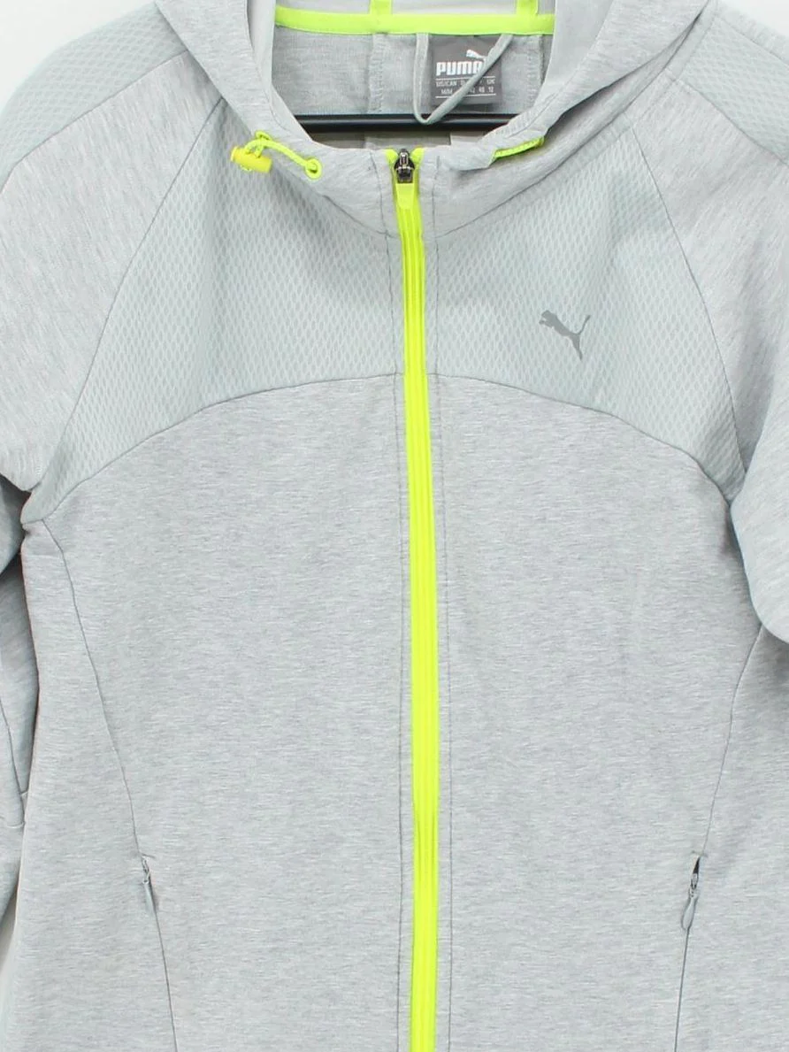 Puma Women's Hoodie M Grey 100% Cotton Pullover - Image 3