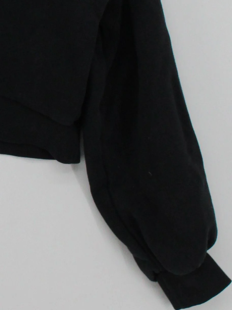 Puma Women's Hoodie S Black Cotton with Elastane Pullover - Image 4