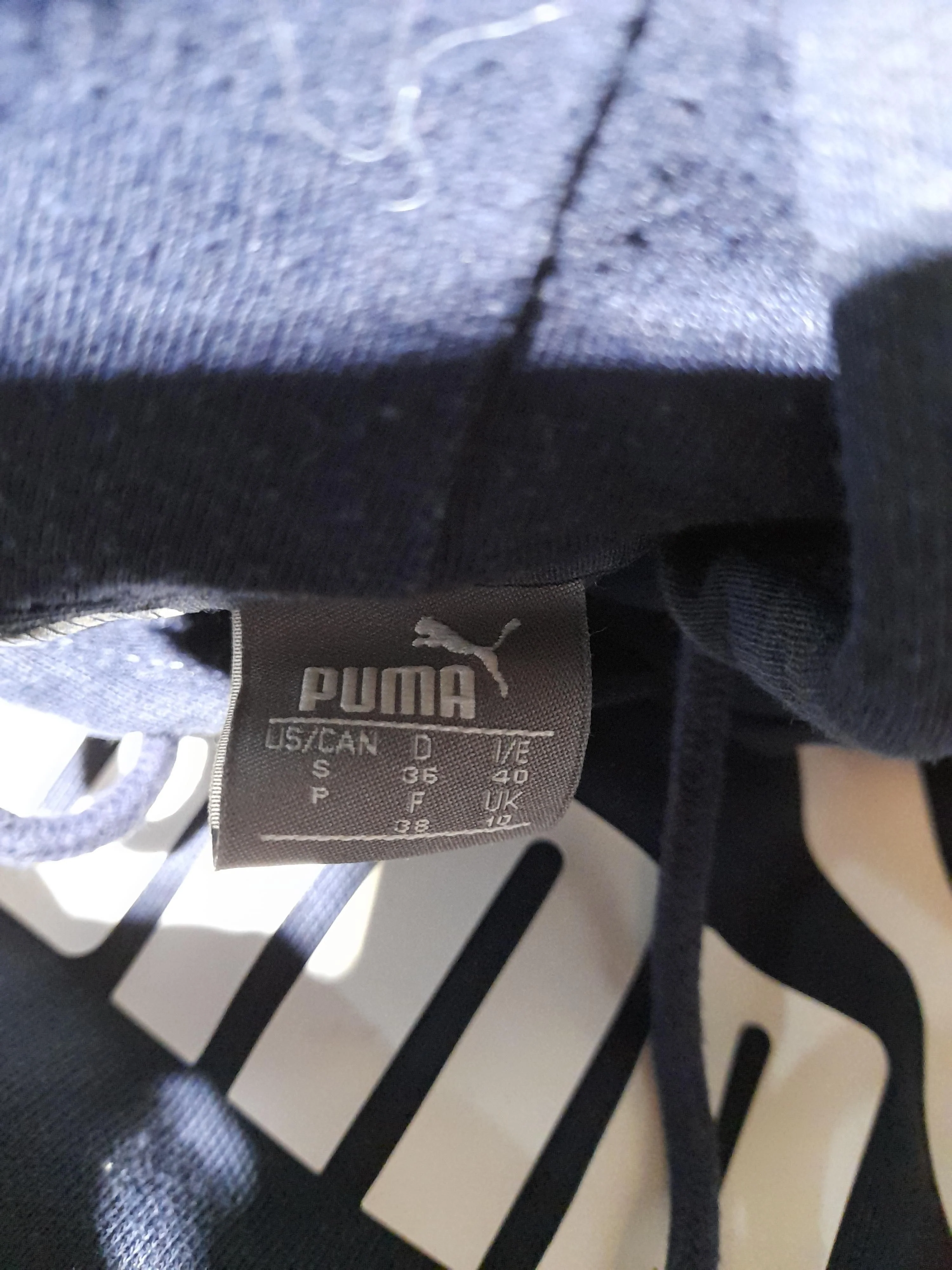 Puma Women's Hoodie S Blue Graphic 100% Cotton Pullover - Image 6