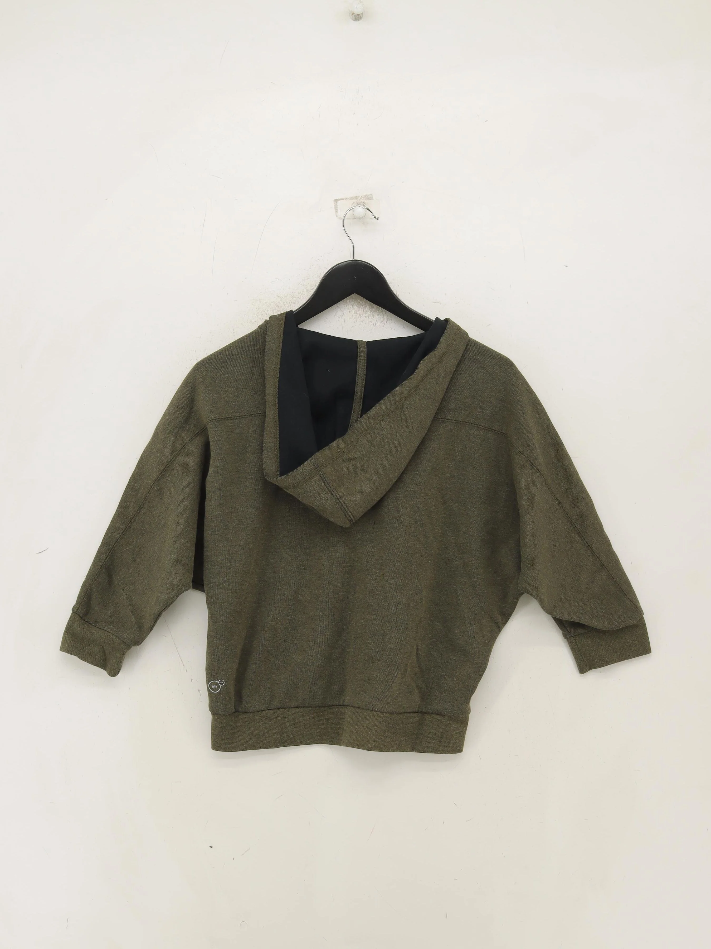 Puma Women's Hoodie S Green Cotton with Polyester Pullover - Image 2
