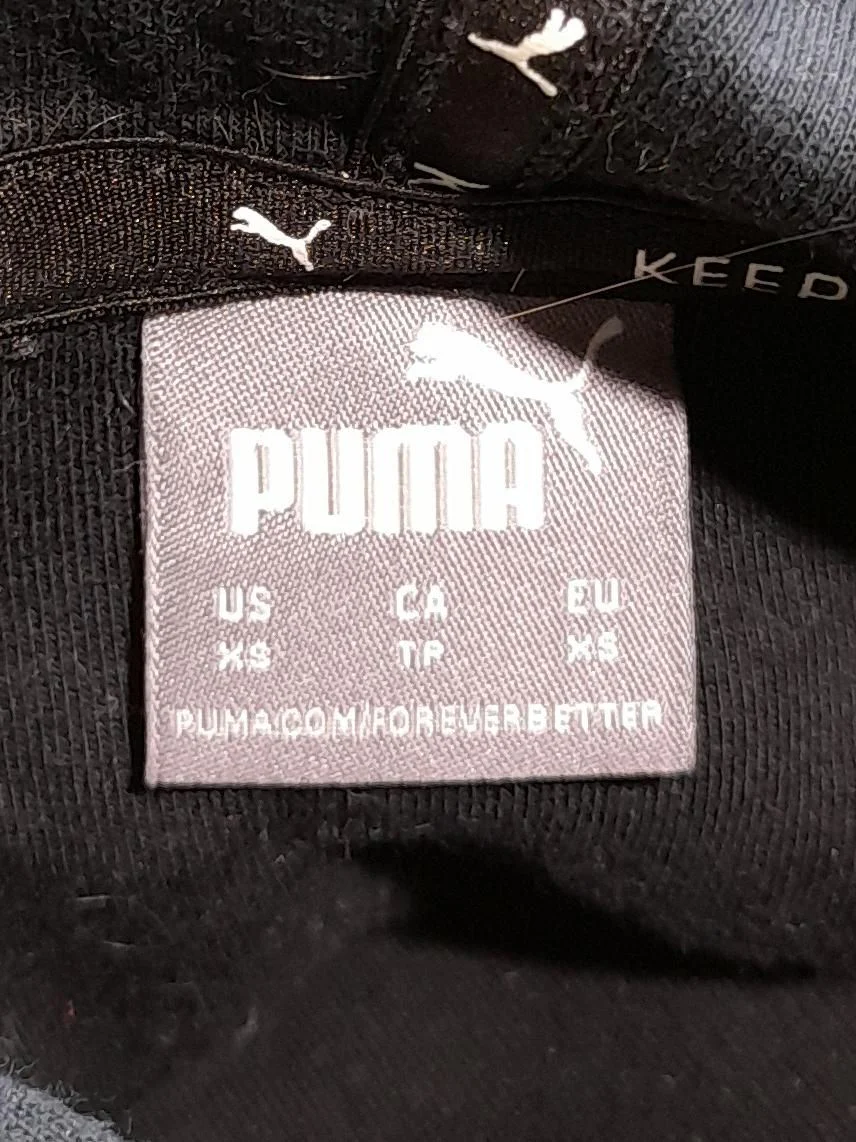 Puma Women's Hoodie XS Black Cotton with Polyester Pullover - Image 7
