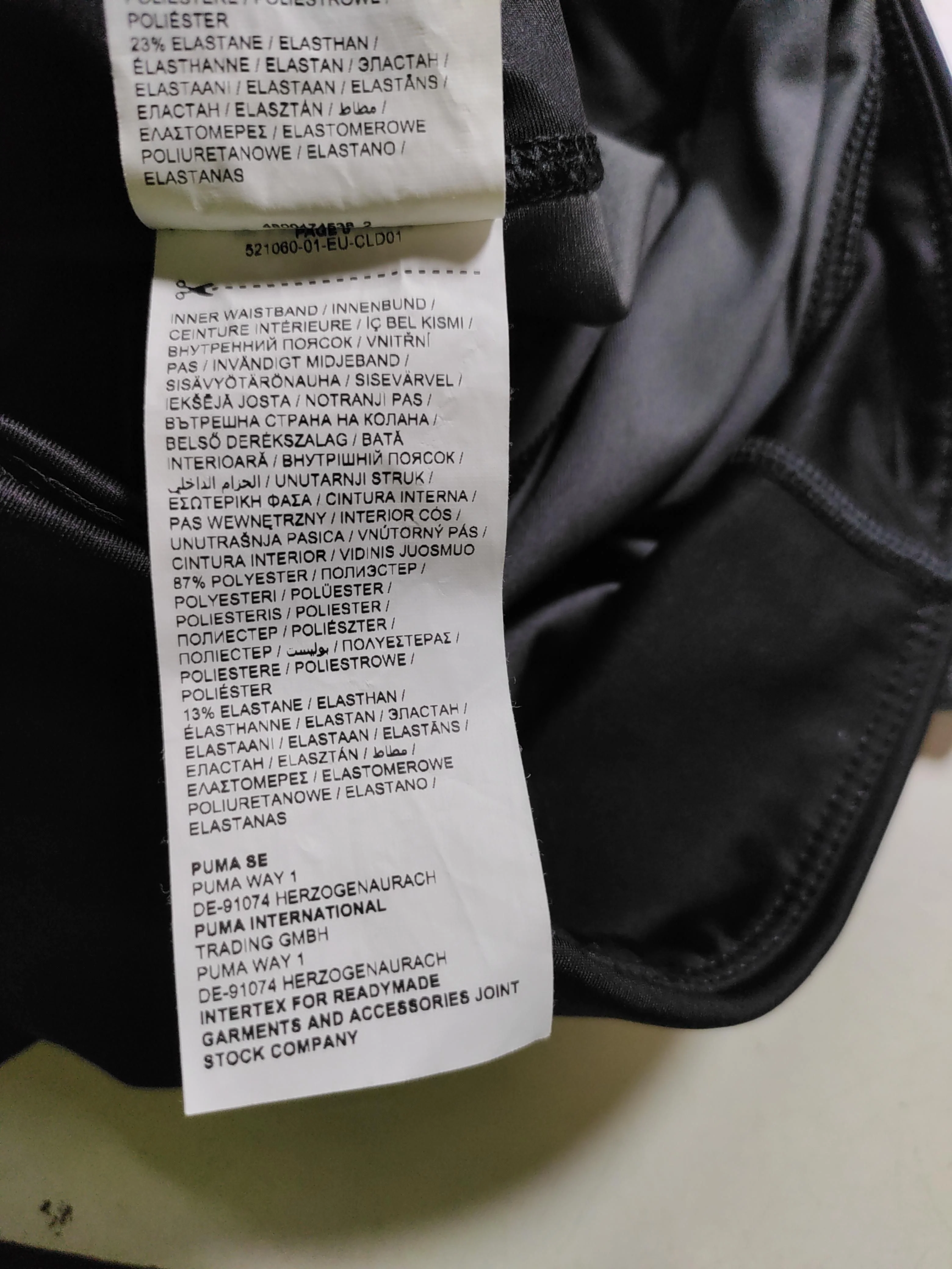 Puma Women's Leggings M Black Polyester with Elastane Full length - Image 6