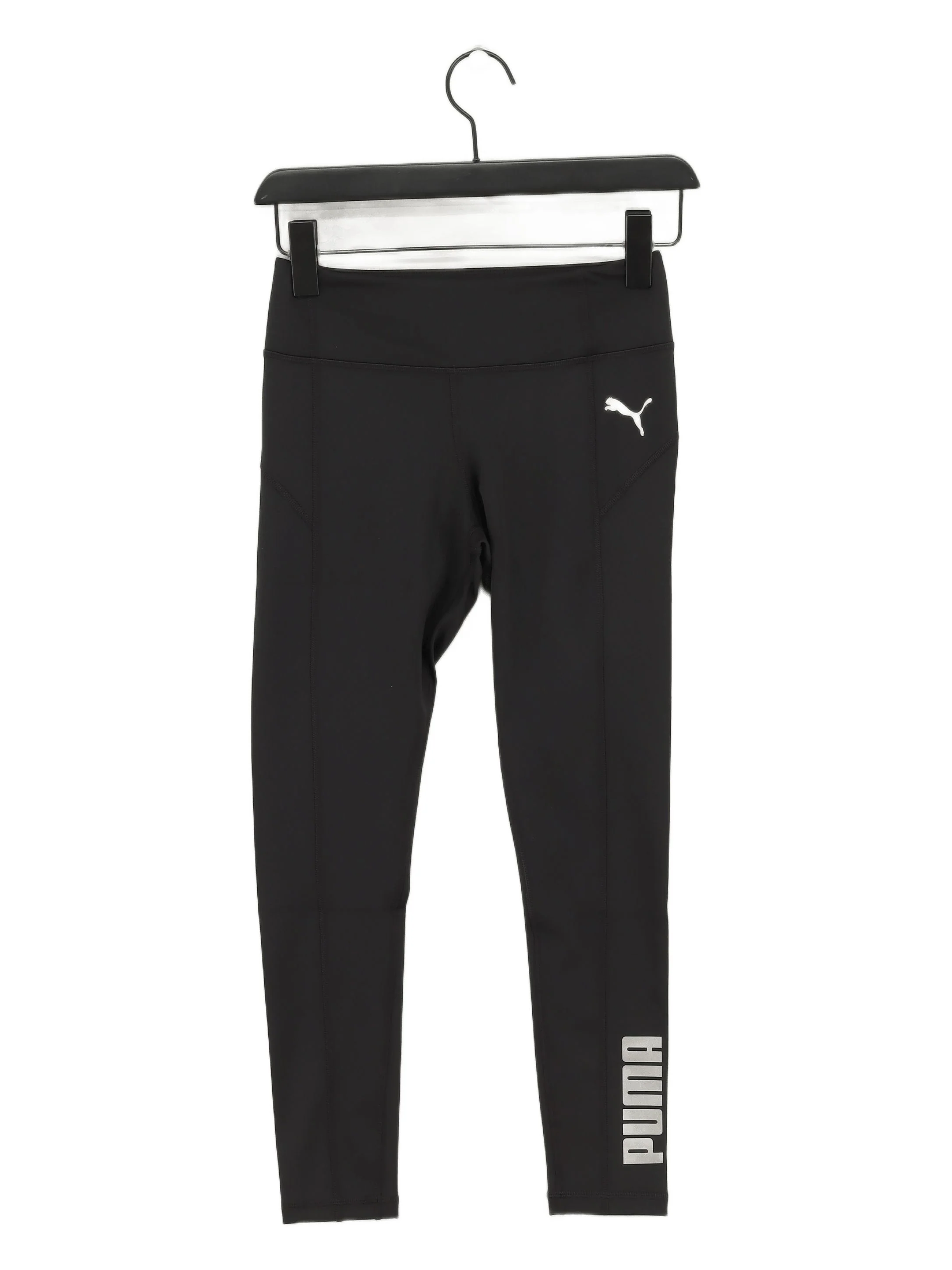Puma Women's Leggings XS Black Polyester with Elastane Cropped New with tags
