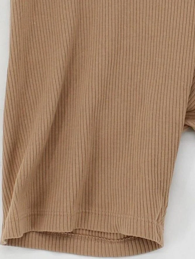 Puma Women's Shorts L Brown Cotton with Polyester, Elastane Sweat - Image 4