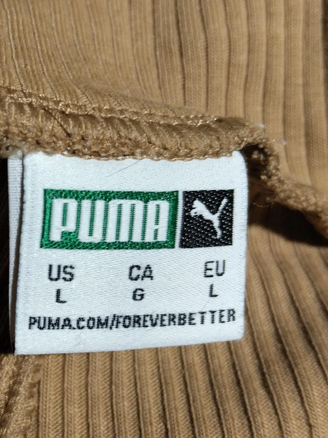 Puma Women's Shorts L Brown Cotton with Polyester, Elastane Sweat - Image 5