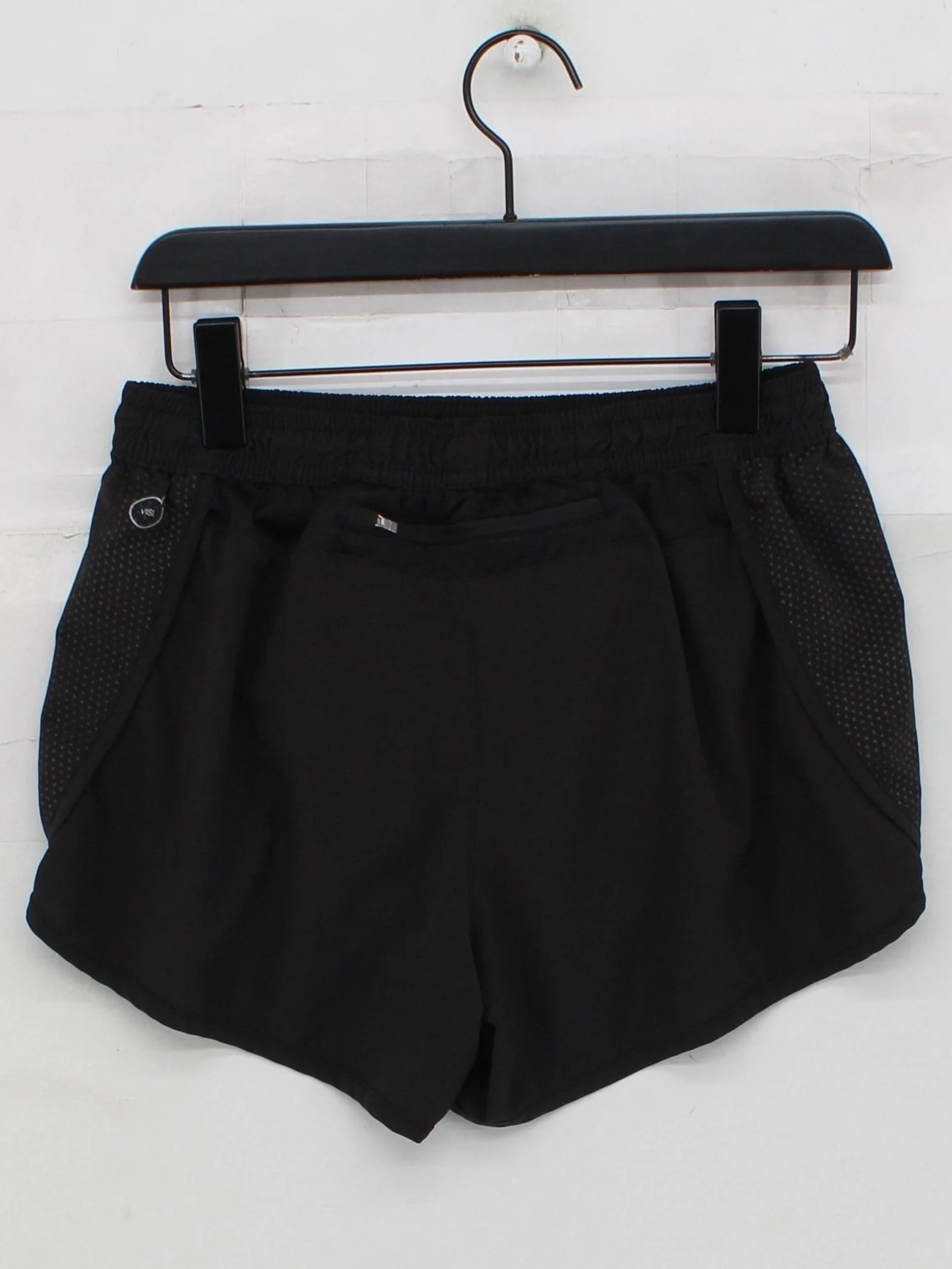 Puma Women's Shorts M Black Geometric 100% Polyester Sweat - Image 2