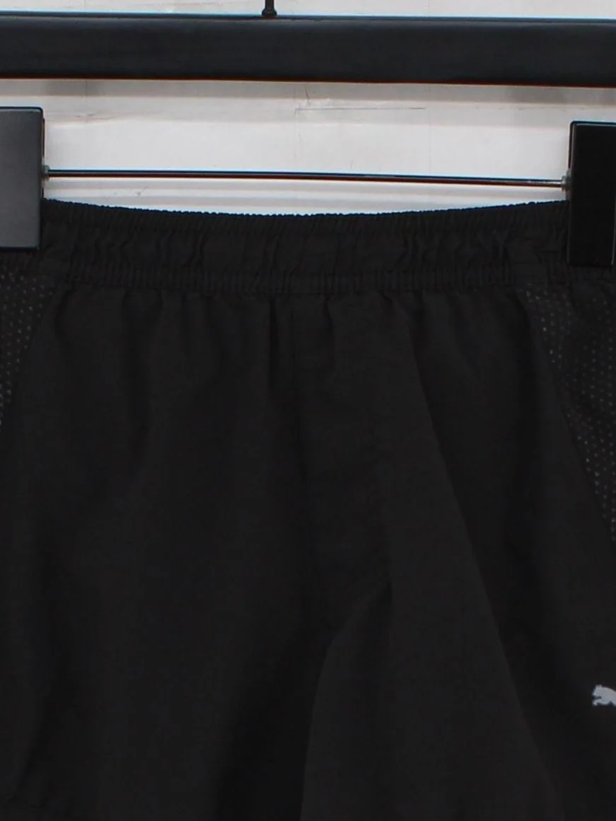 Puma Women's Shorts M Black Geometric 100% Polyester Sweat - Image 3