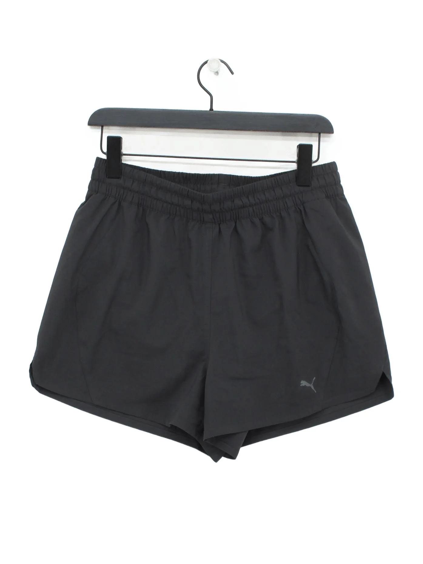 Puma Women's Shorts M Grey 100% Polyester Sweat