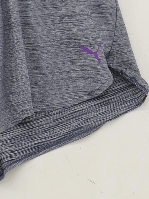 Puma Women's Shorts M Grey Polyester with Elastane, Nylon Sweat - Image 4
