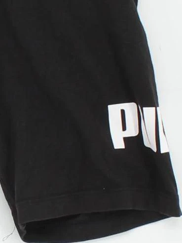 Puma Women's Shorts S Black Graphic 100% Cotton Sweat - Image 4