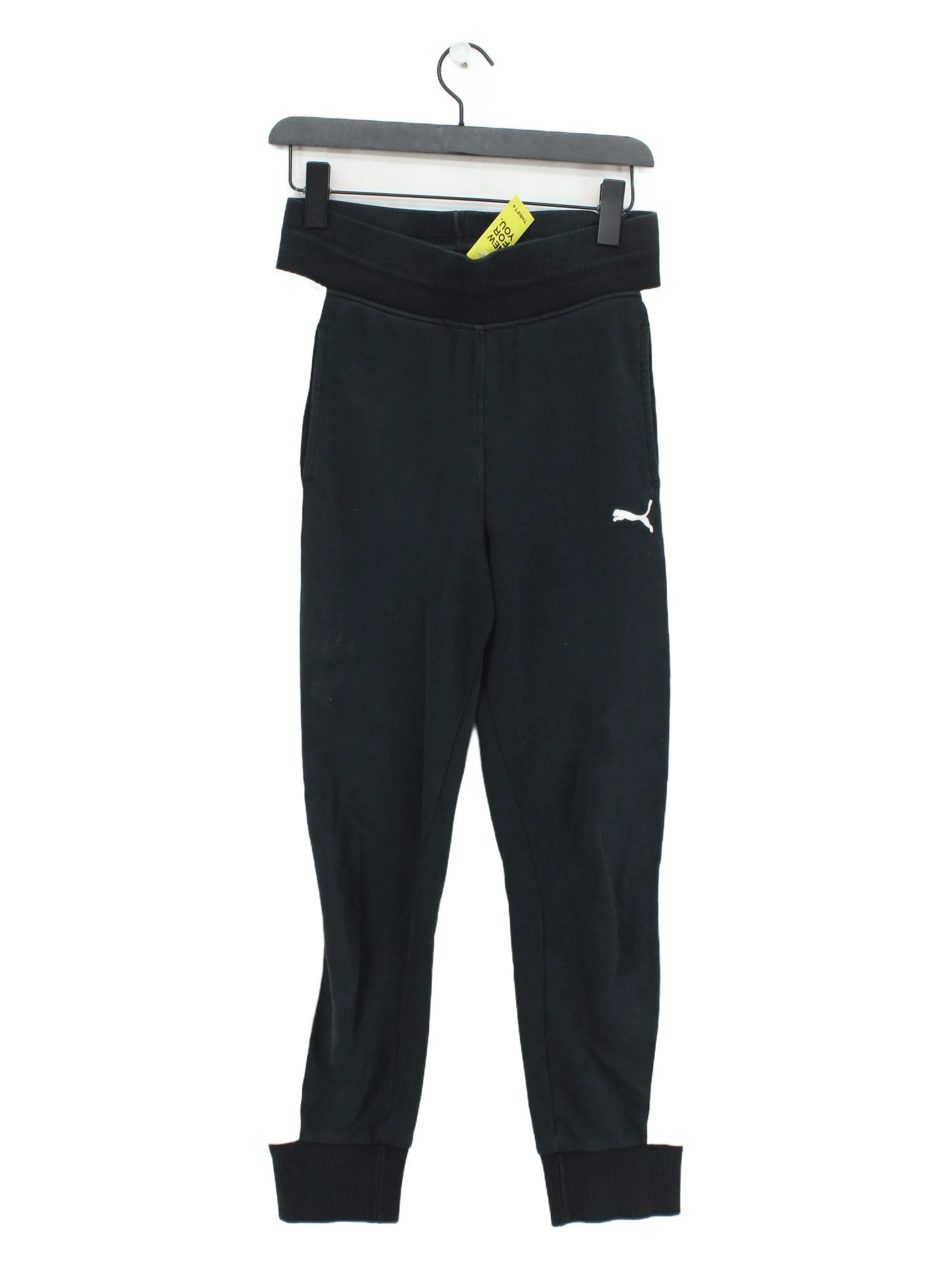 Puma Women's Sports Bottoms S Black Cotton with Elastane Sweatpants
