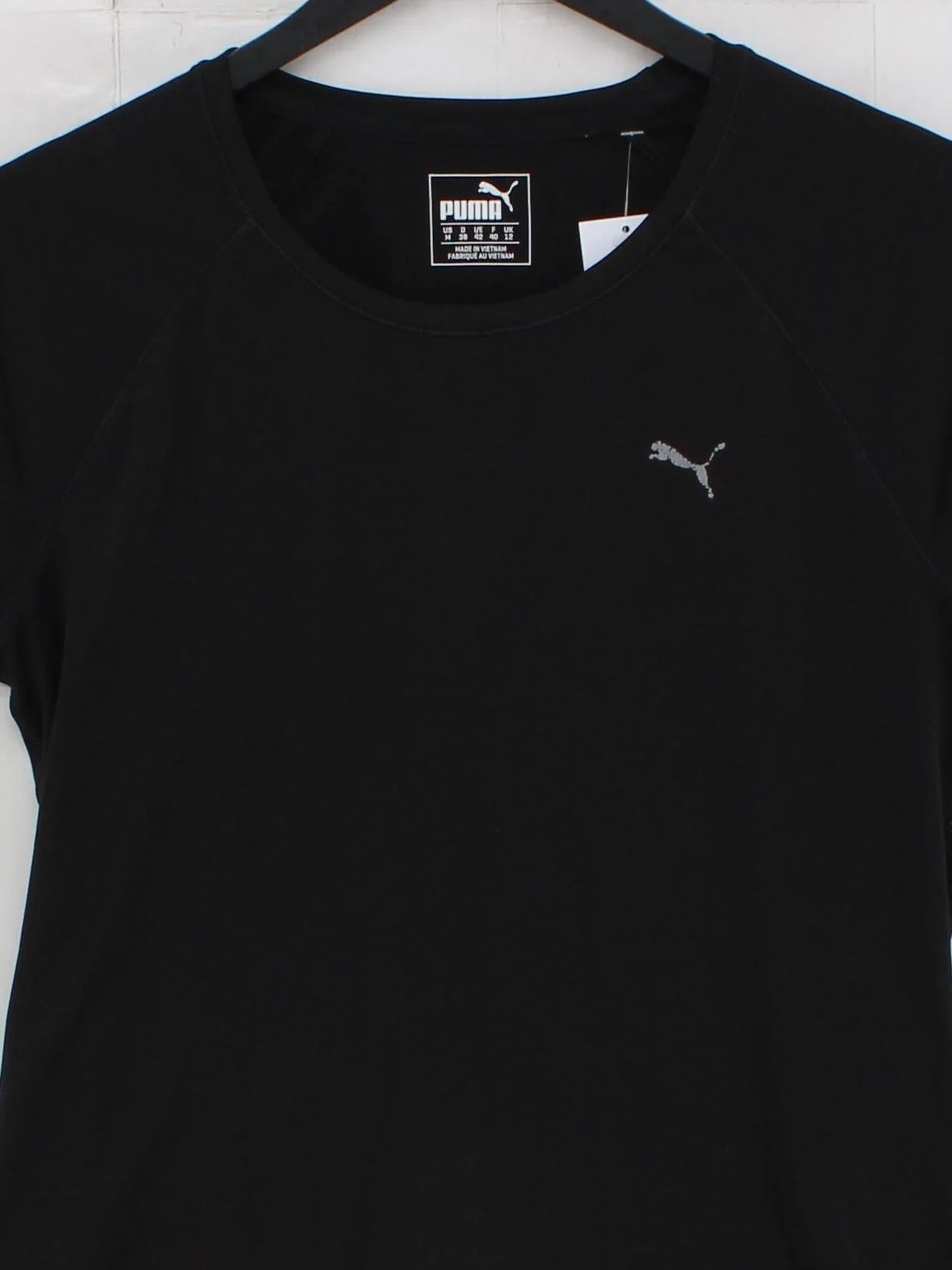 Puma Women's T-Shirt M Black 100% Other Basic - Image 3