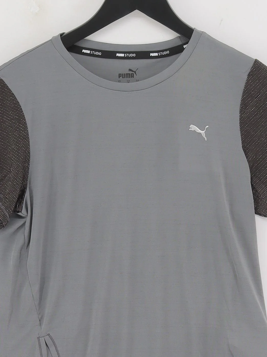 Puma Women's T-Shirt M Grey Polyester with Elastane, Nylon Basic New with tags - Image 3
