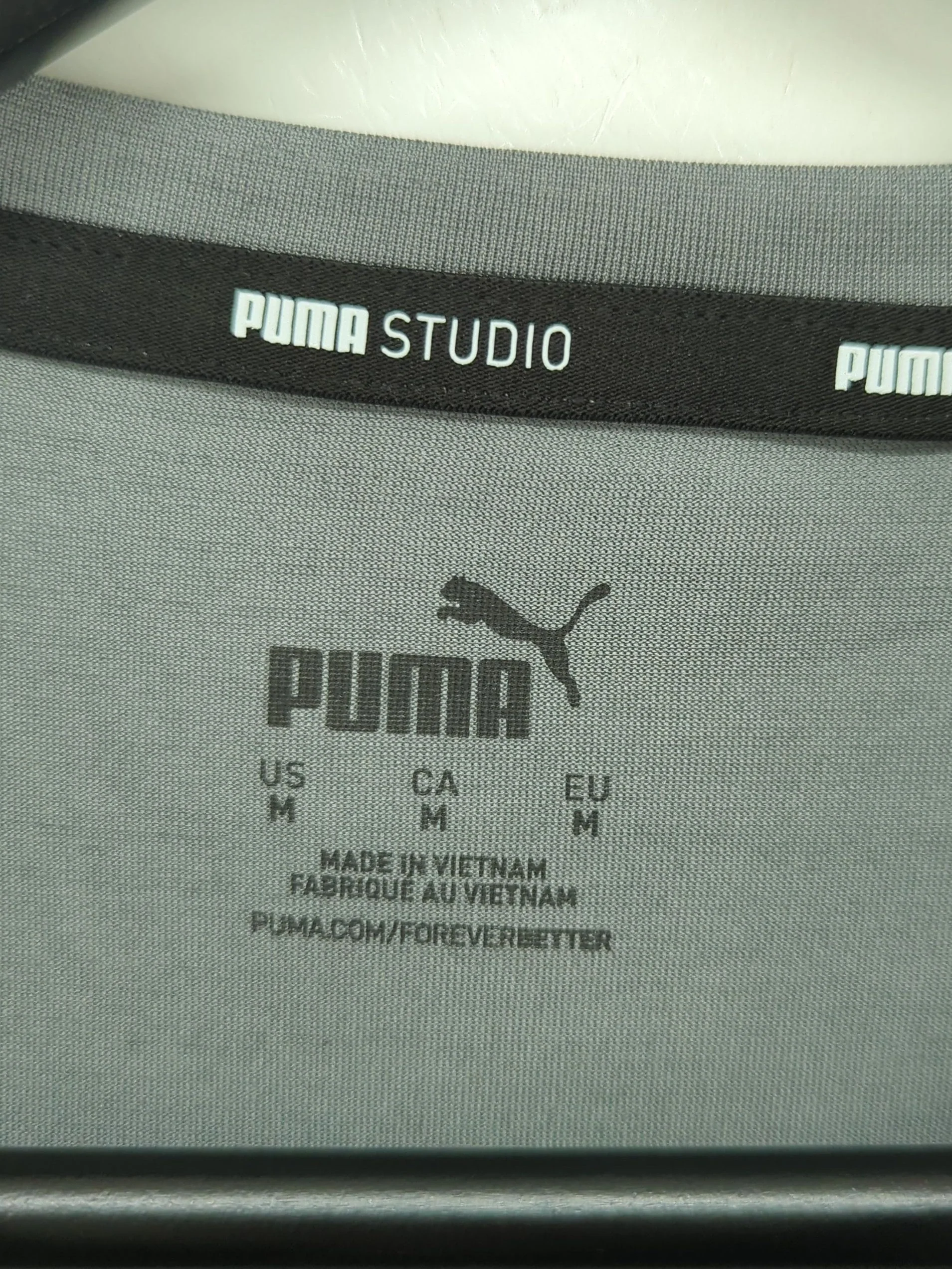 Puma Women's T-Shirt M Grey Polyester with Elastane, Nylon Basic New with tags - Image 5